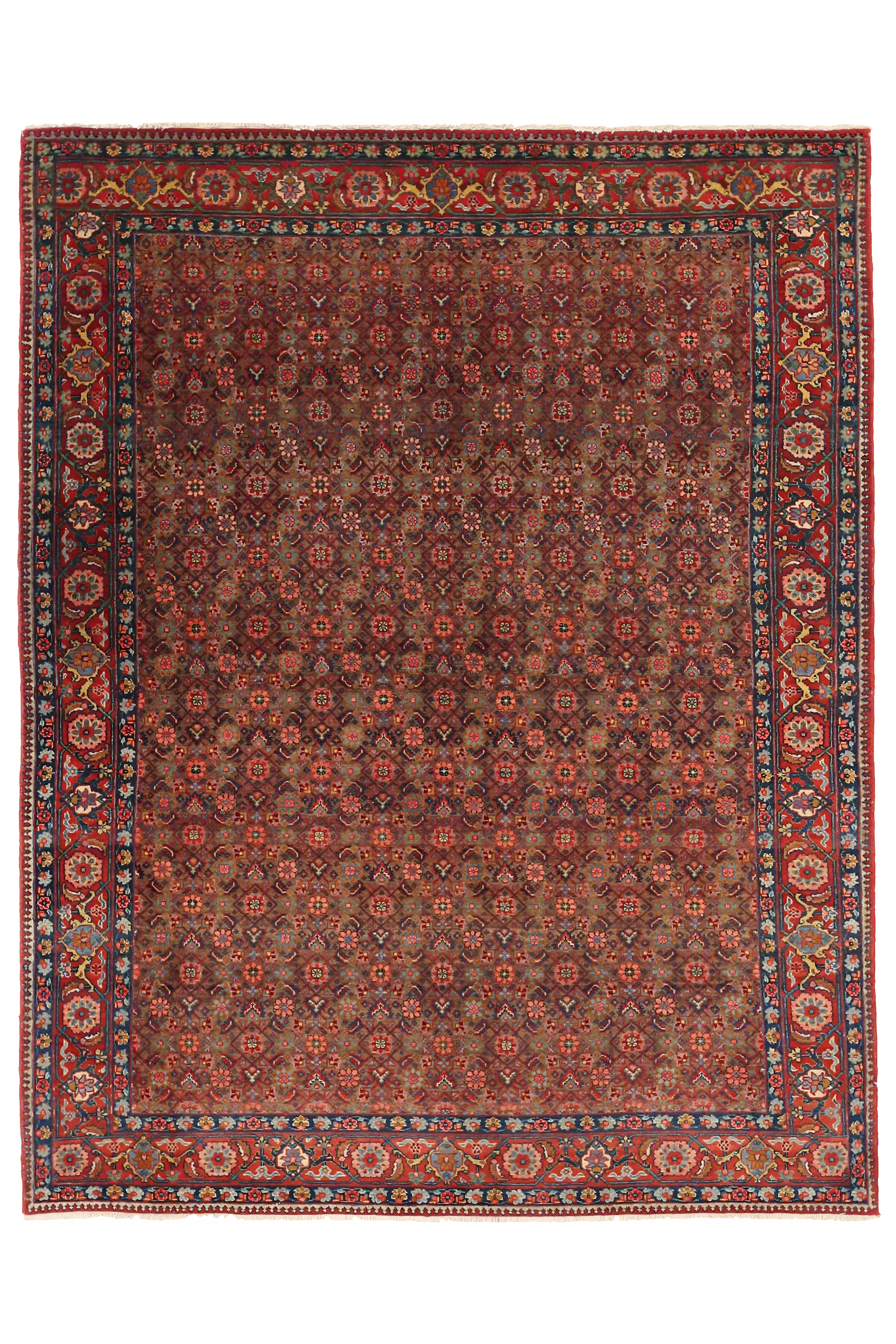 Vintage Persian Tabriz Traditional Rug 10451