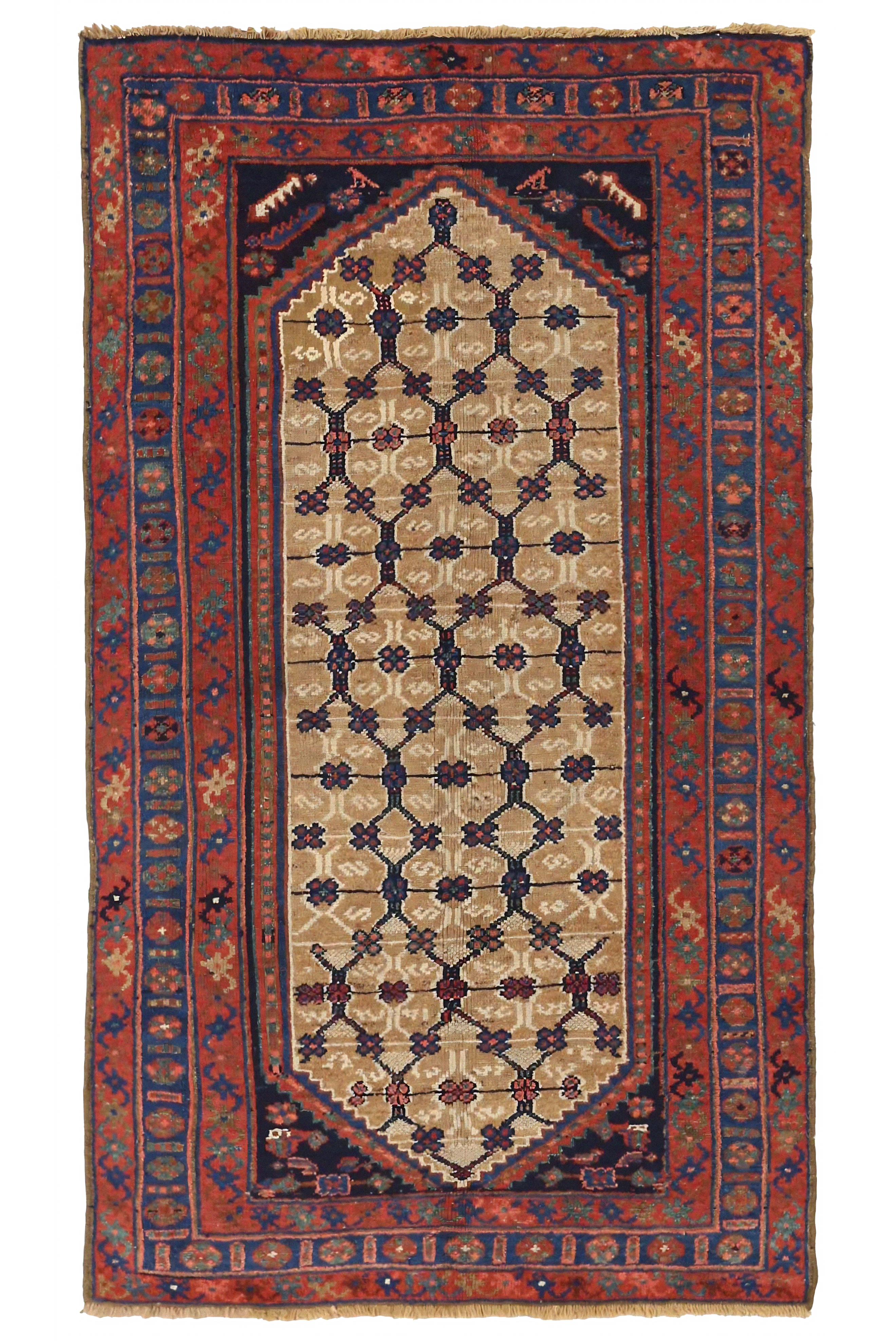 Antique Persian Hamadan Transitional Rug 10837