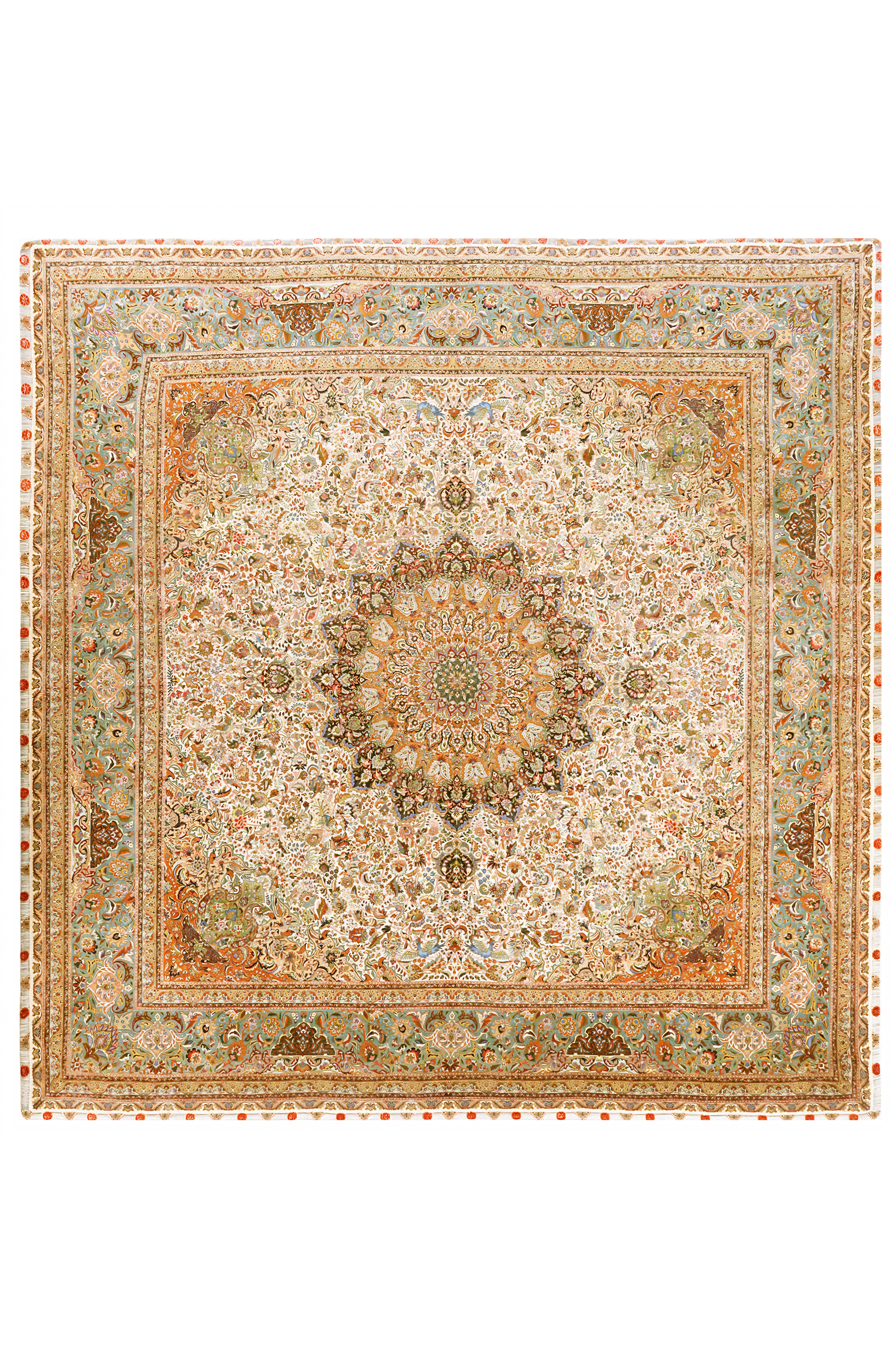 Antique Persian Tabriz Traditional Rug 70609