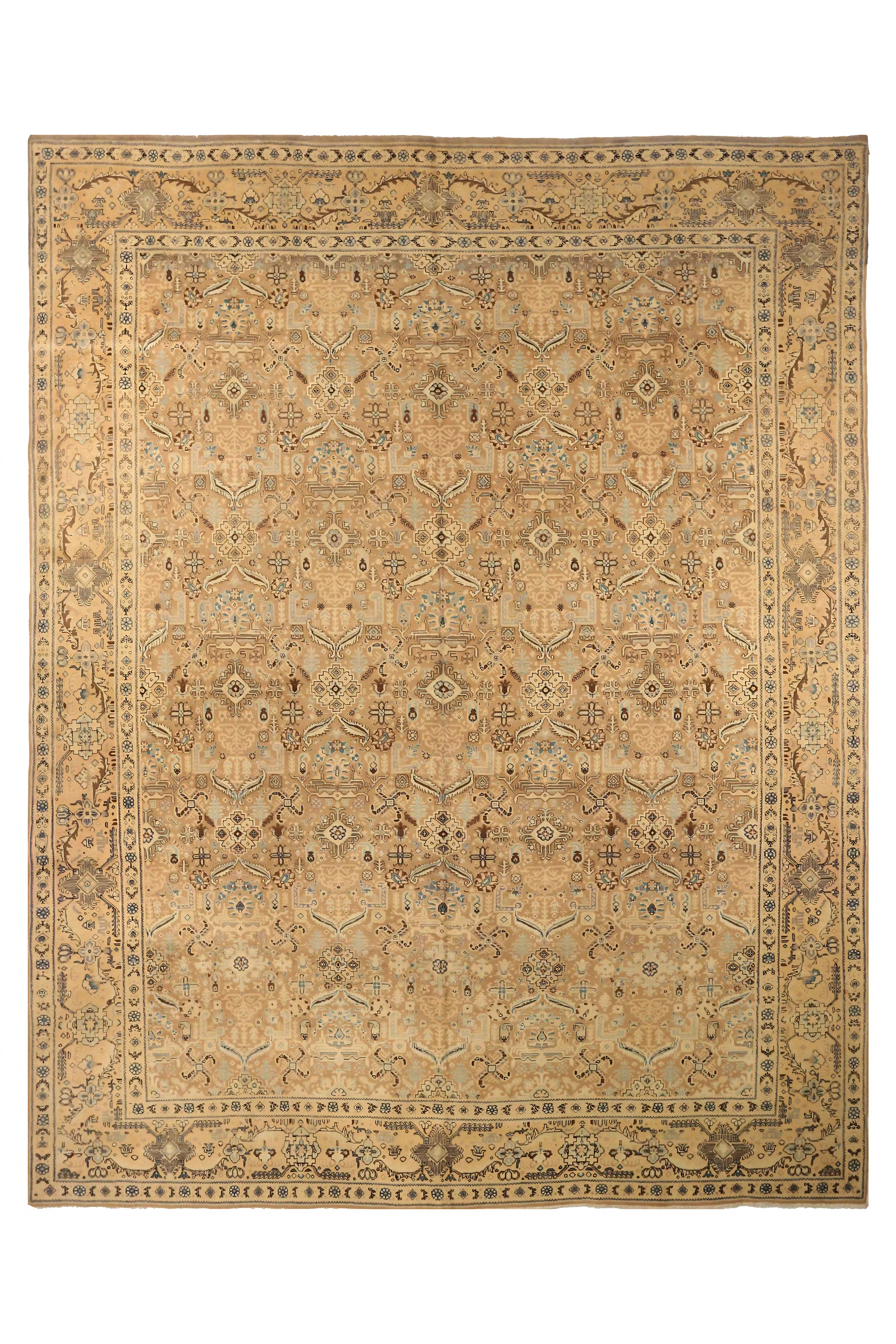 Antique Persian Tabriz Transitional Rug 71889