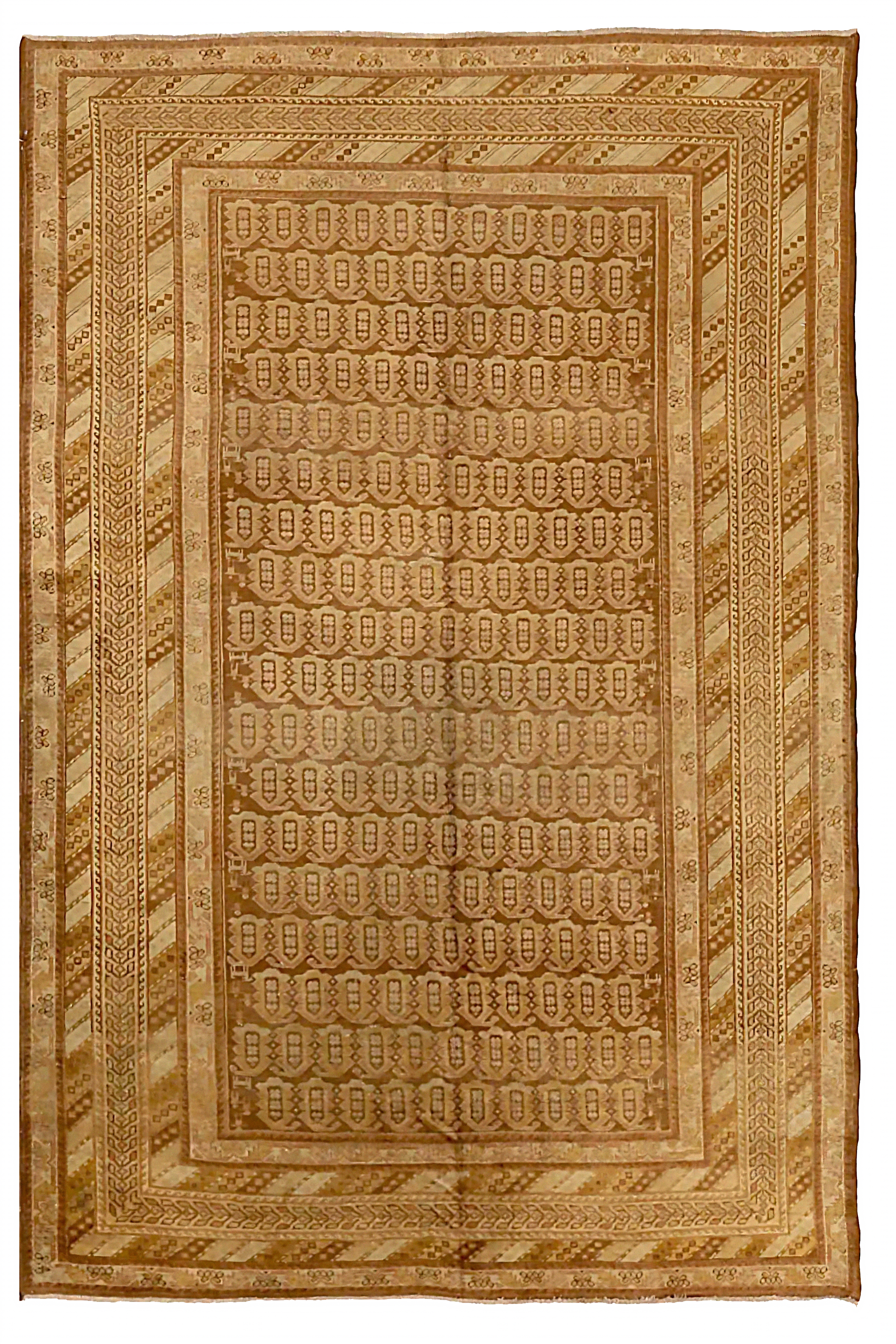 Antique Persian Meshkin Transitional Rug 72339