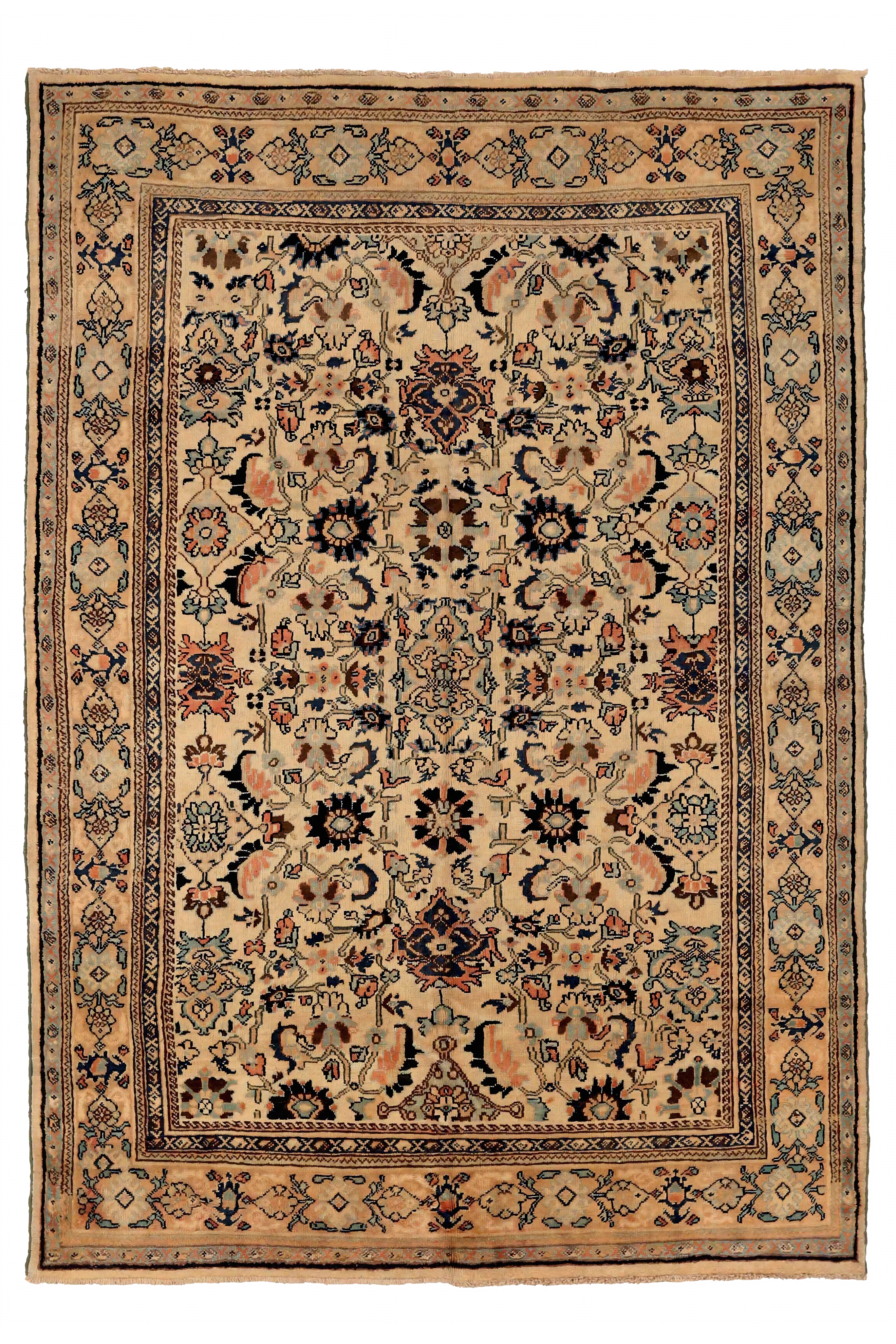 Antique Persian Sultanabad Transitional Rug 72422