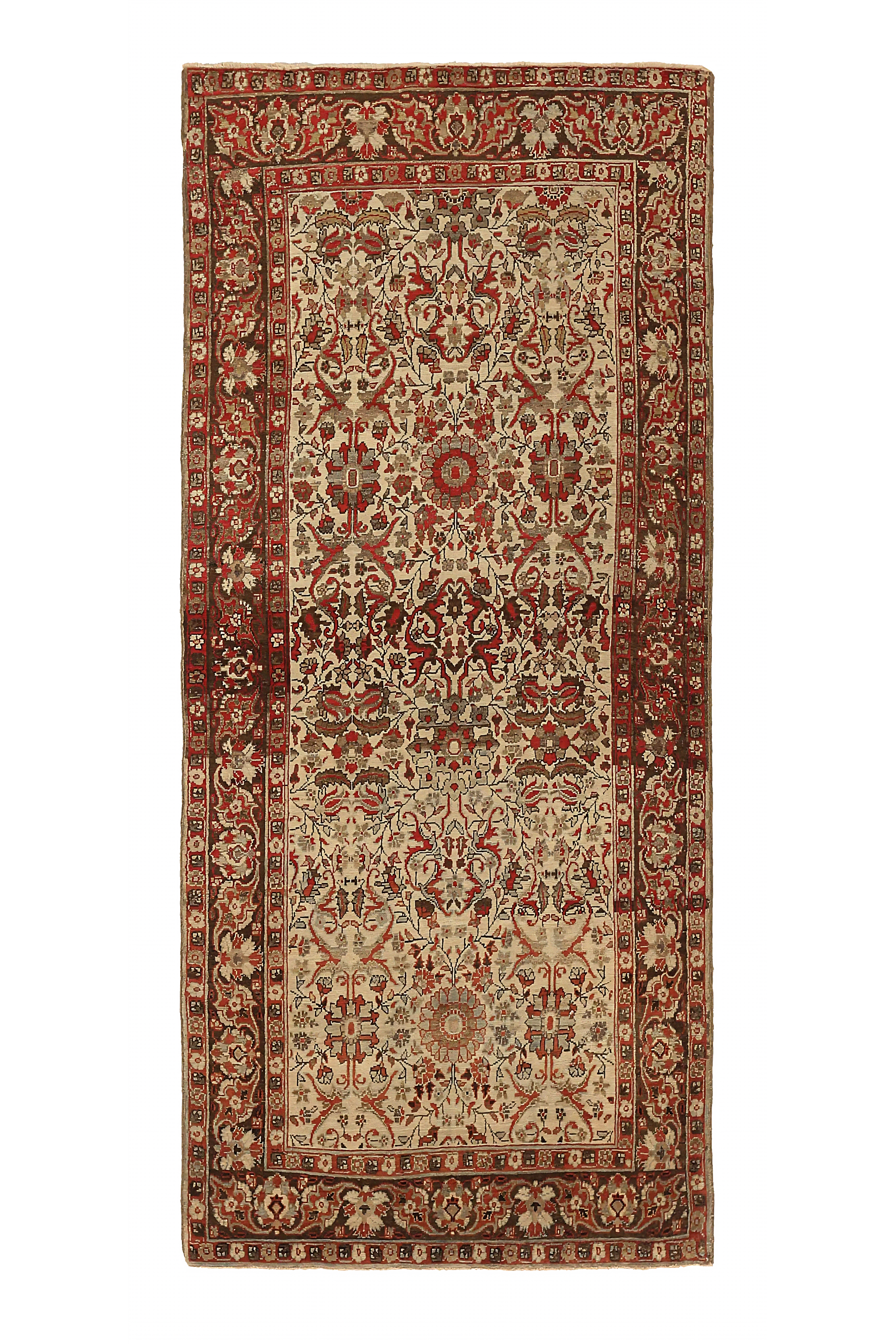 Antique India Agra Transitional Rug 73670