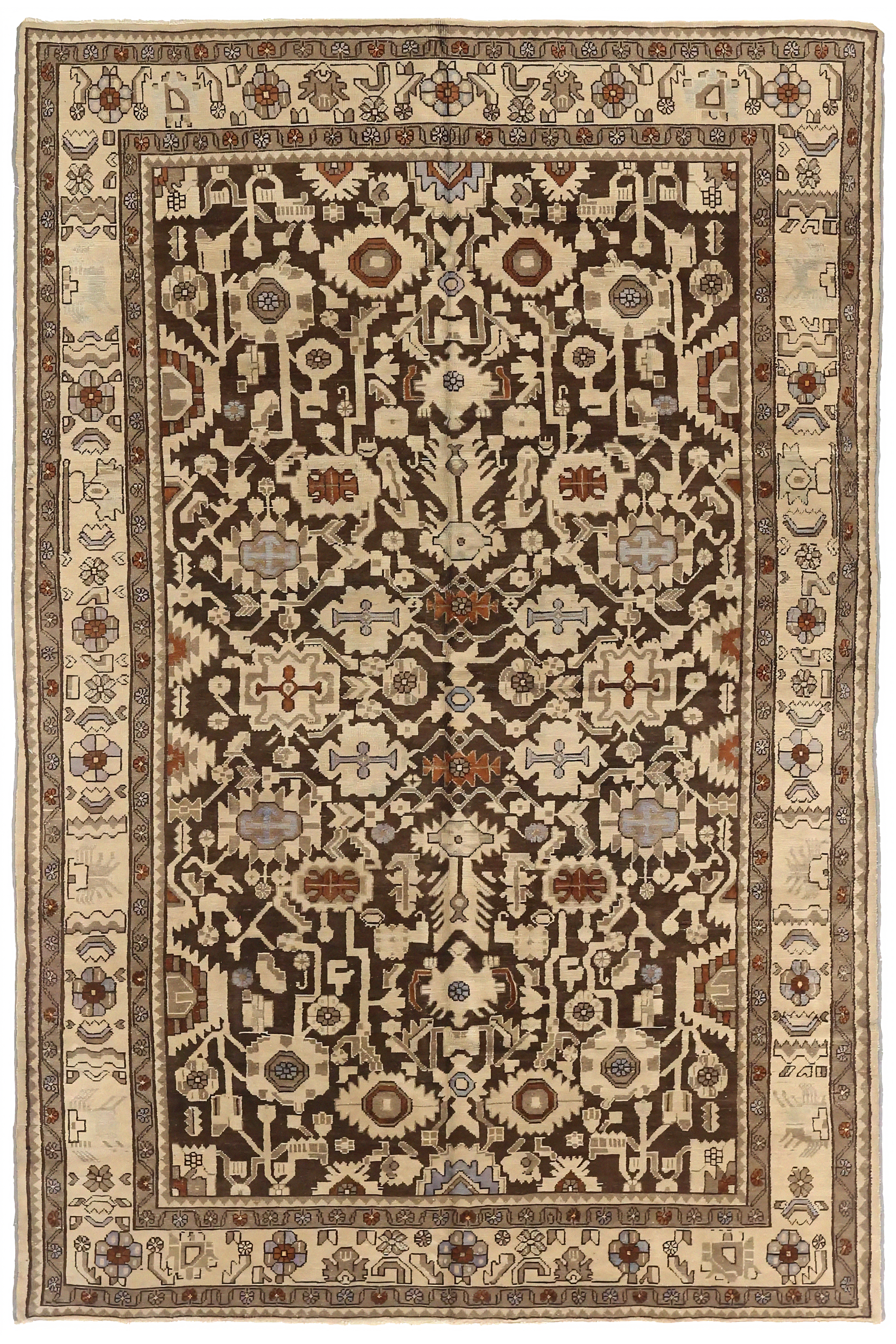 Antique Persian Malayer Traditional Rug 74108