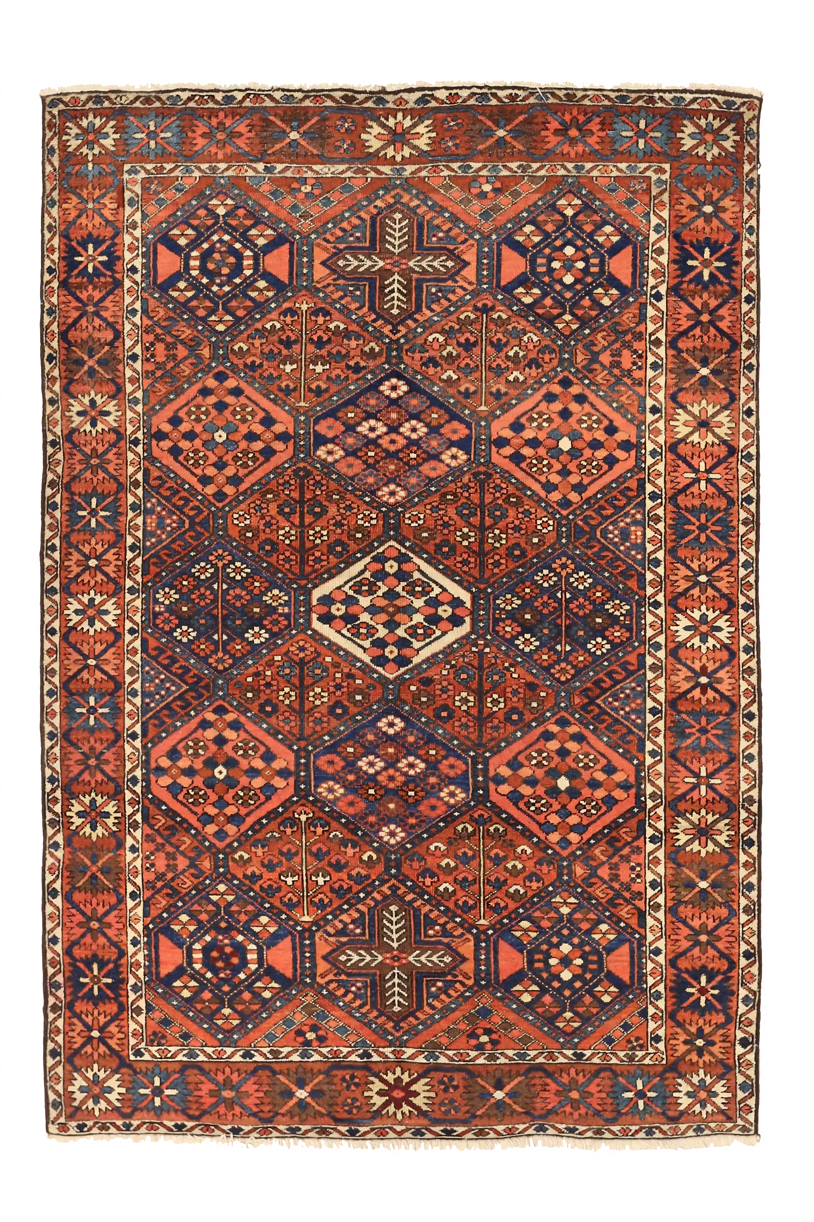 Antique Persian Bakhtiar Traditional Rug 75451