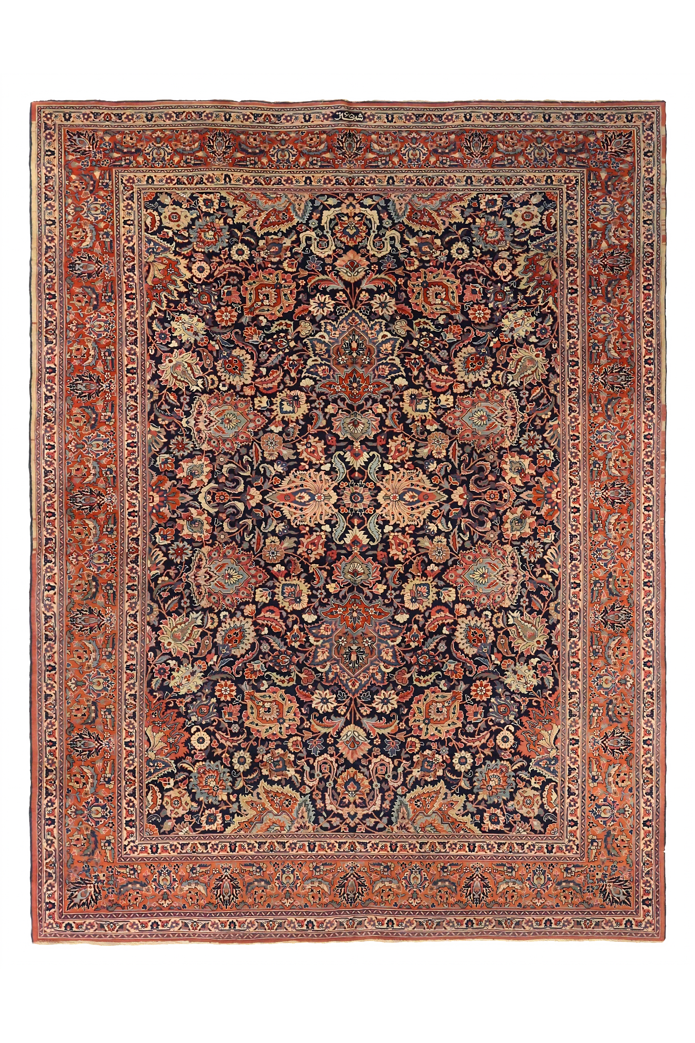 Antique Persian Tabriz Traditional Rug 75466