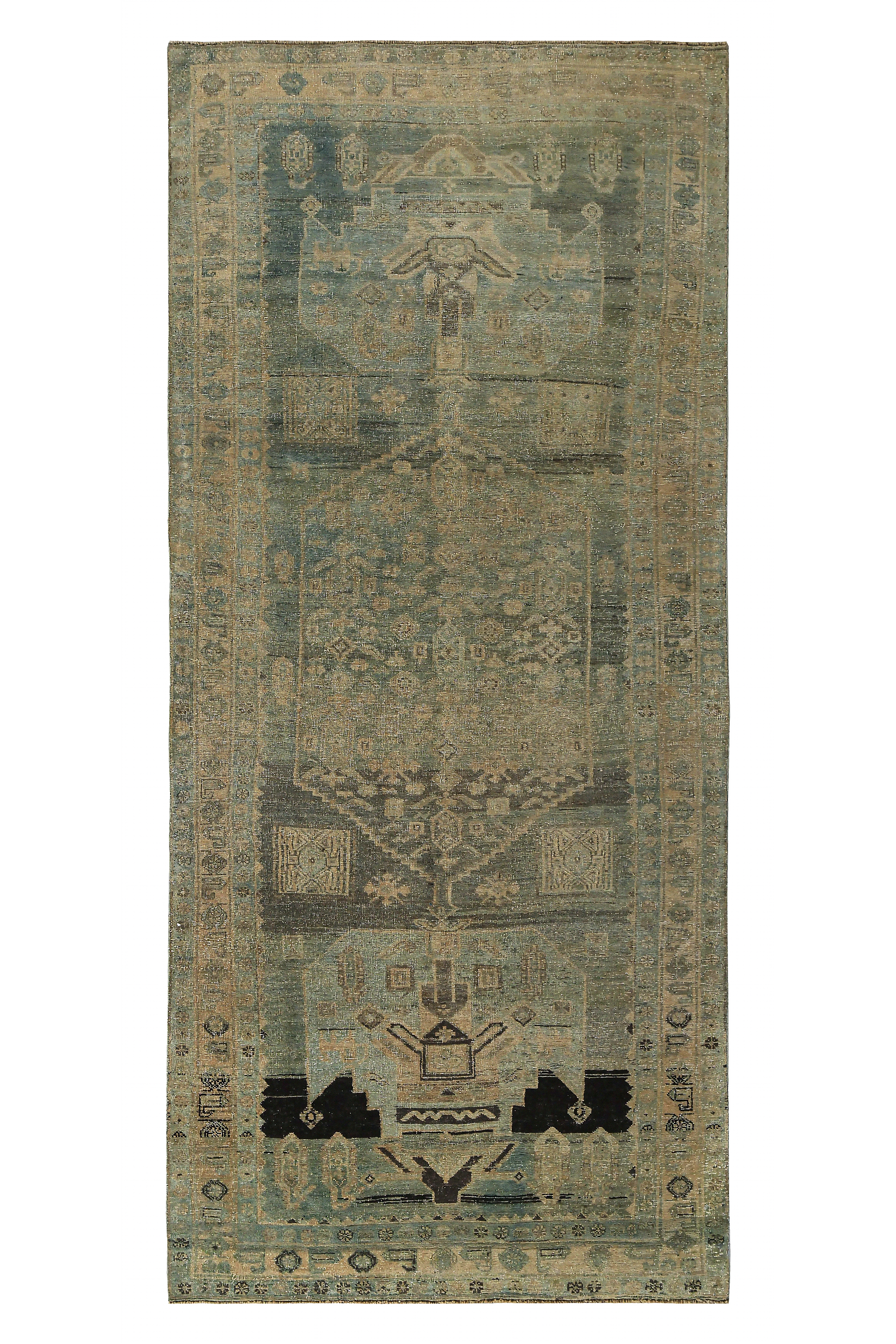 Antique Persian Bijar Transitional Rug 89676