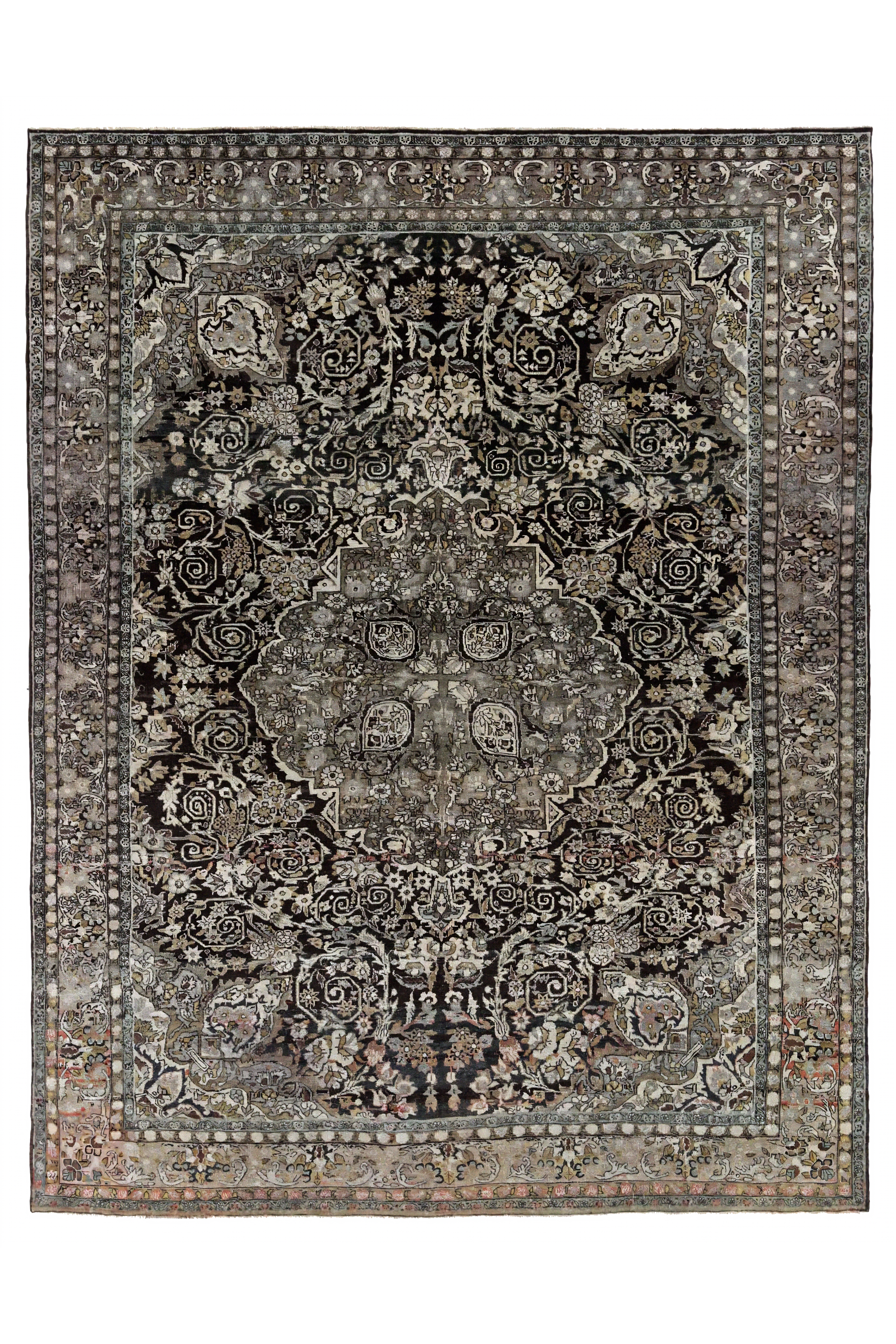 Antique Persian Bijar Traditional Rug 91411