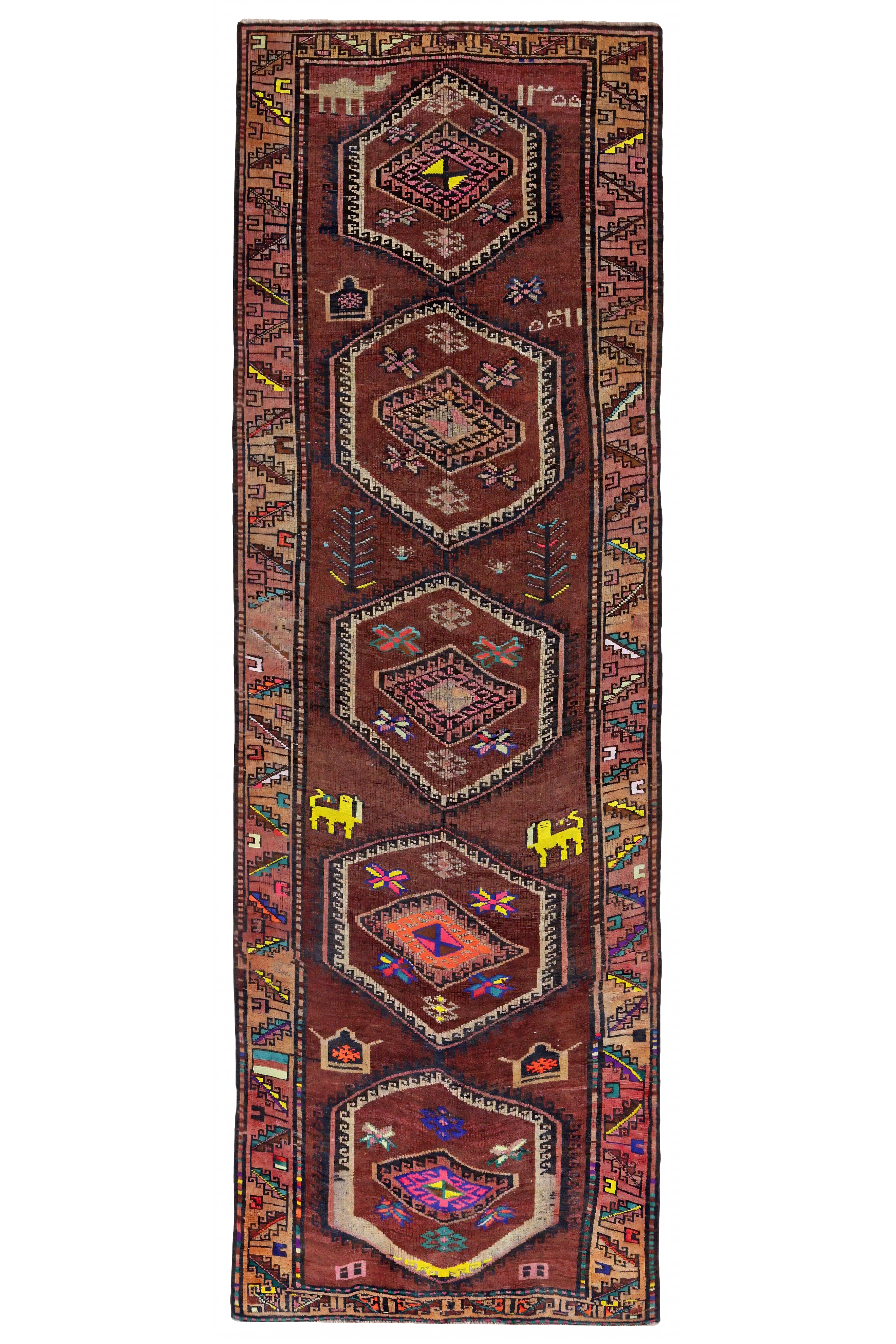 Antique Persian Azarbaijan Transitional Rug 91418