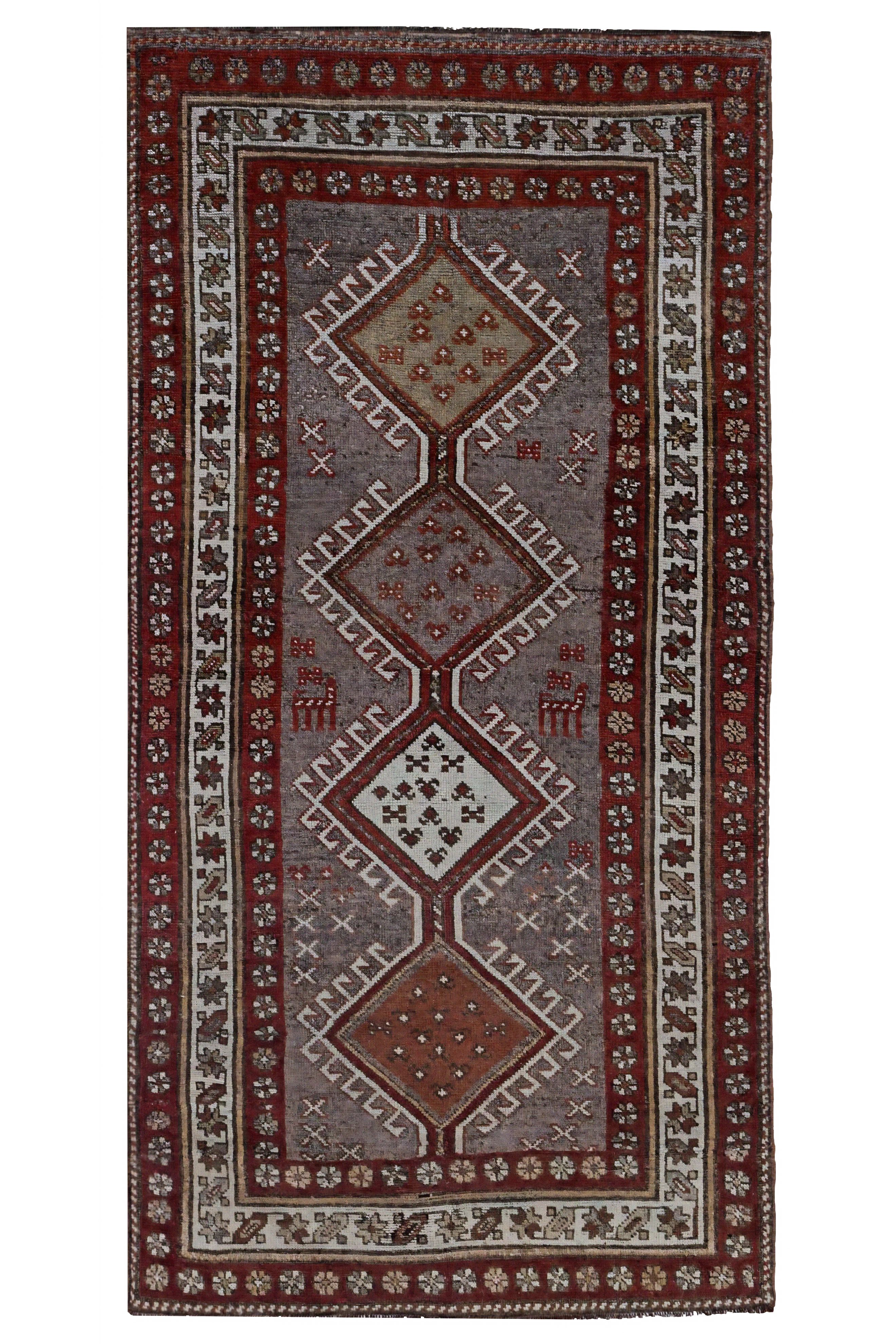 Antique Persian Bijar Traditional Rug 91419