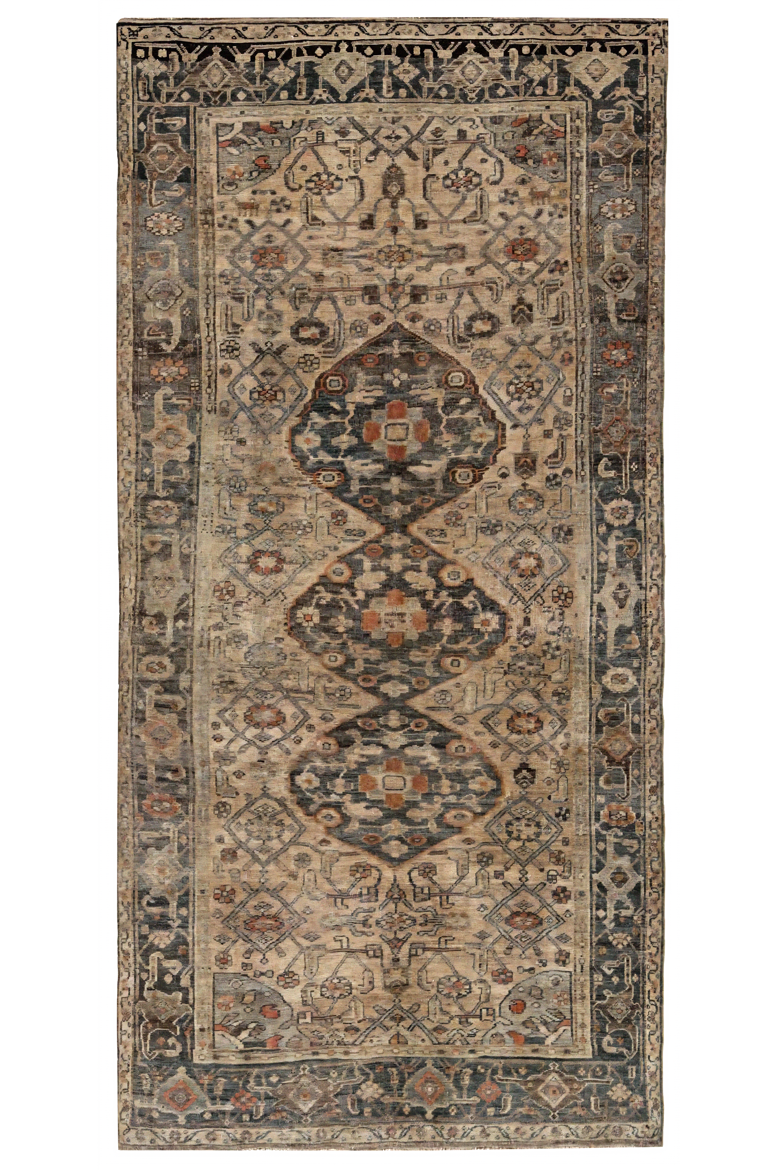 Antique Persian Bijar Traditional Rug 91422