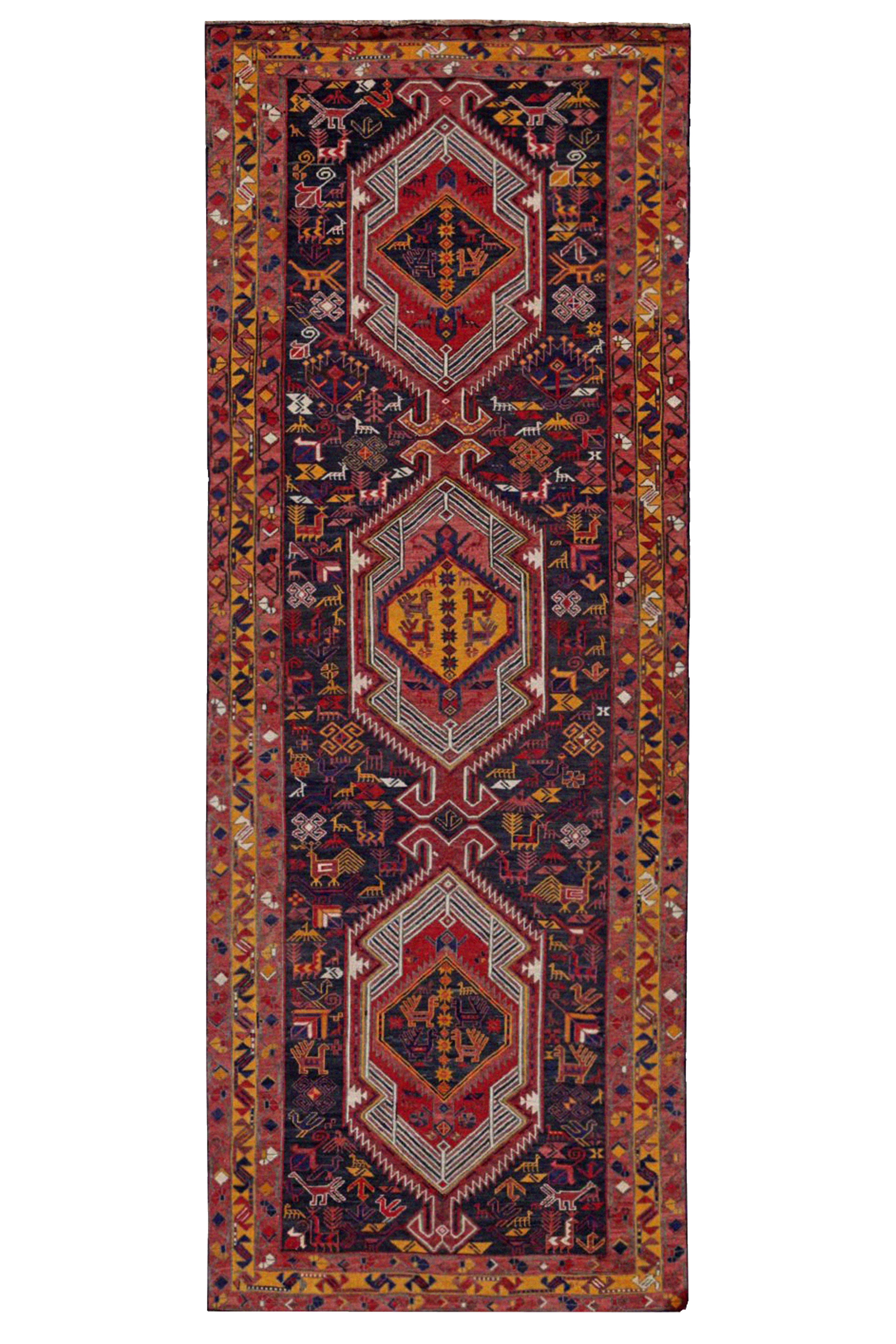 Antique Persian Azarbaijan Traditional Rug 91428