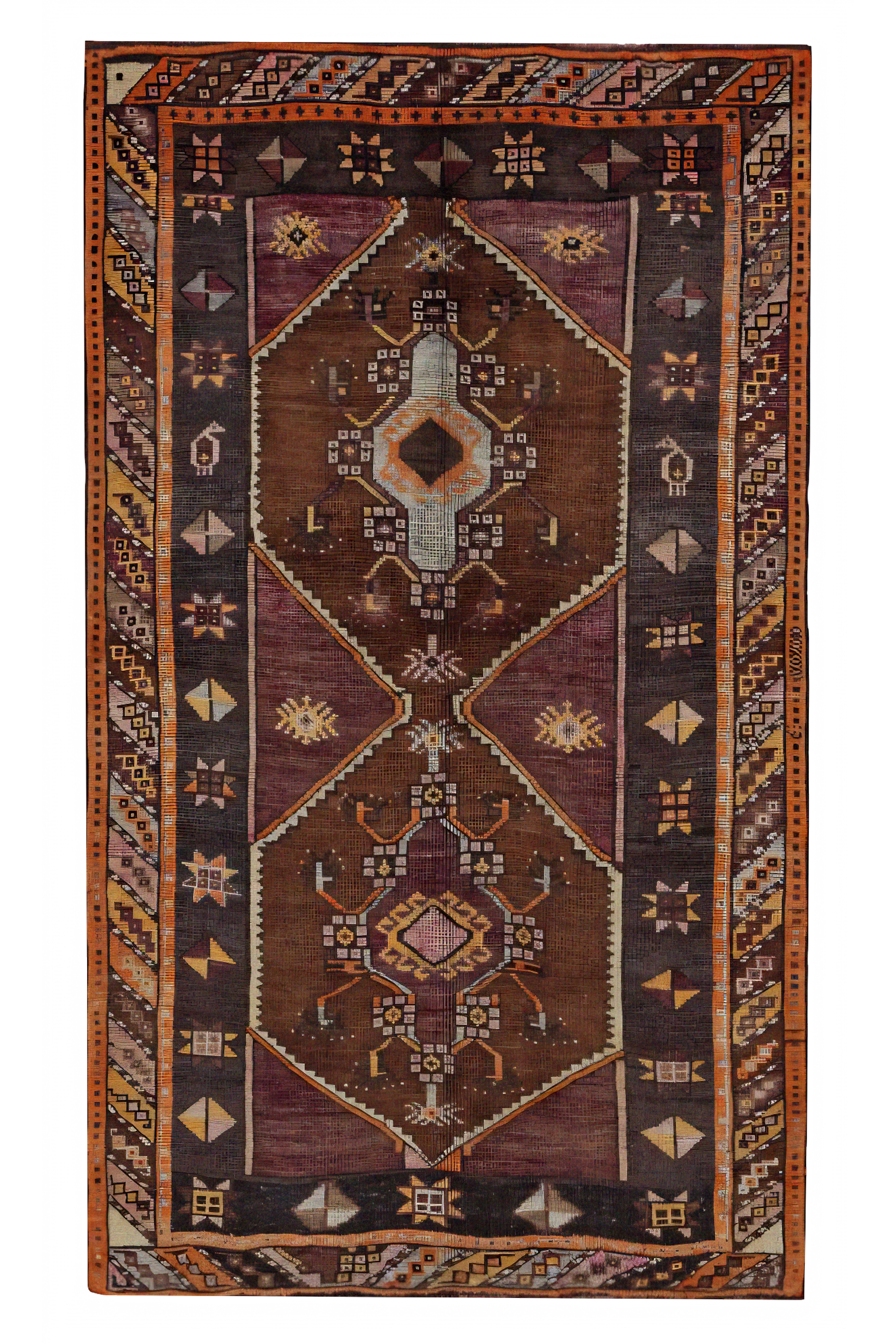 Antique Persian Azarbaijan Traditional Rug 91432