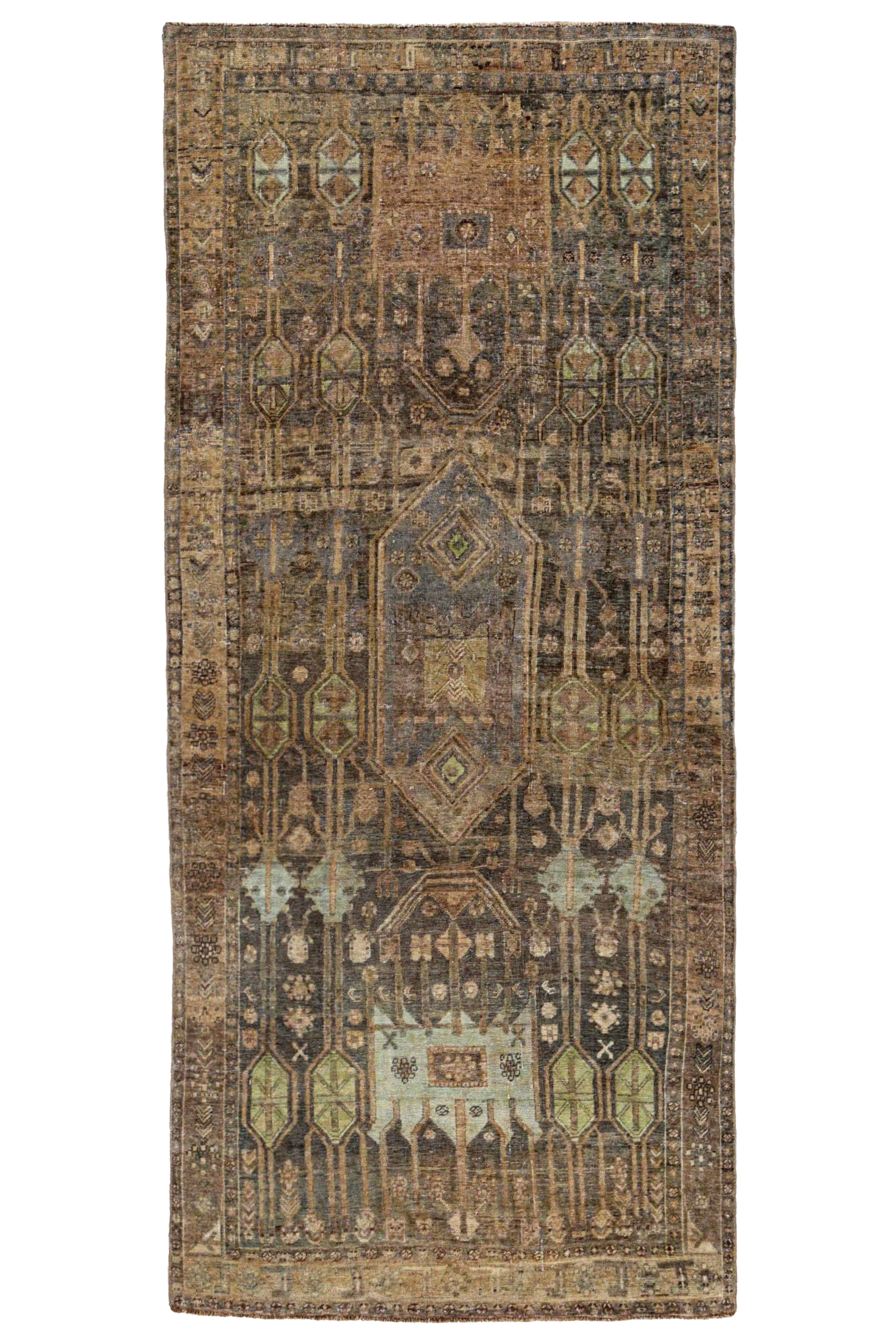 Antique Persian Bijar Transitional Rug 91452