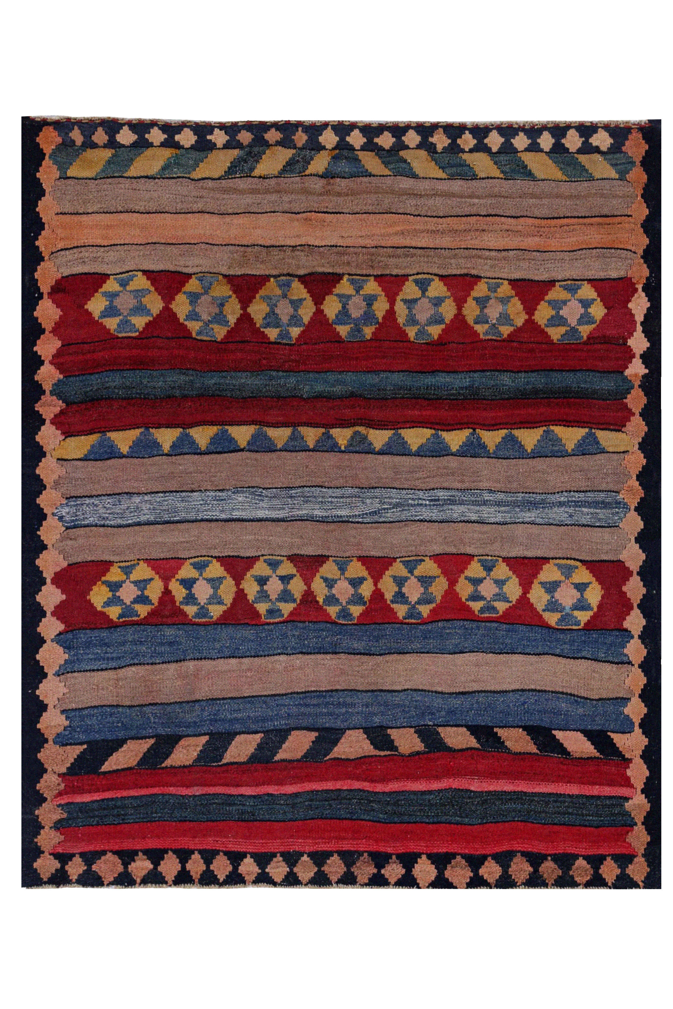 Antique Persian Traditional Rug 91467