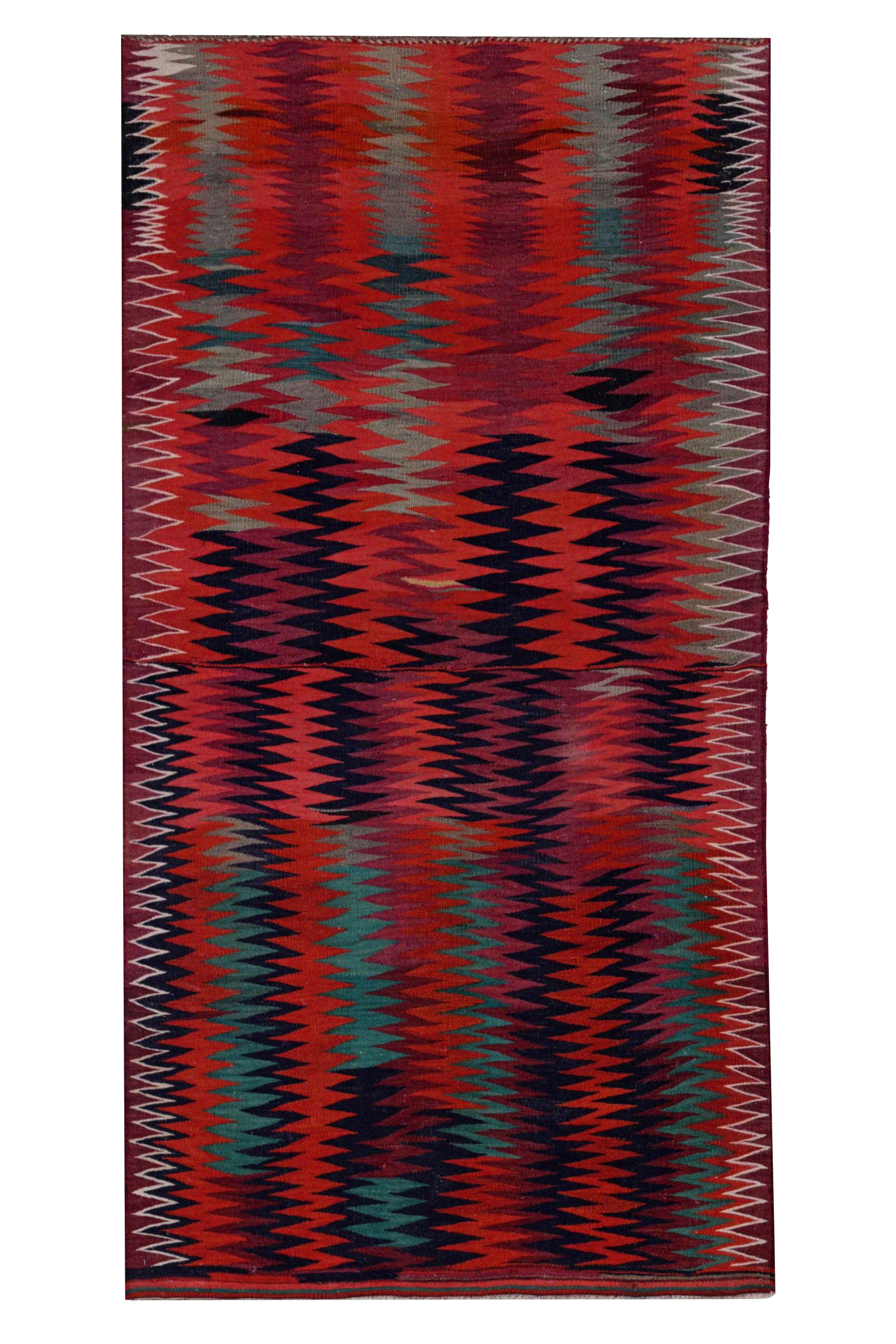 Antique Persian Transitional Rug 91474