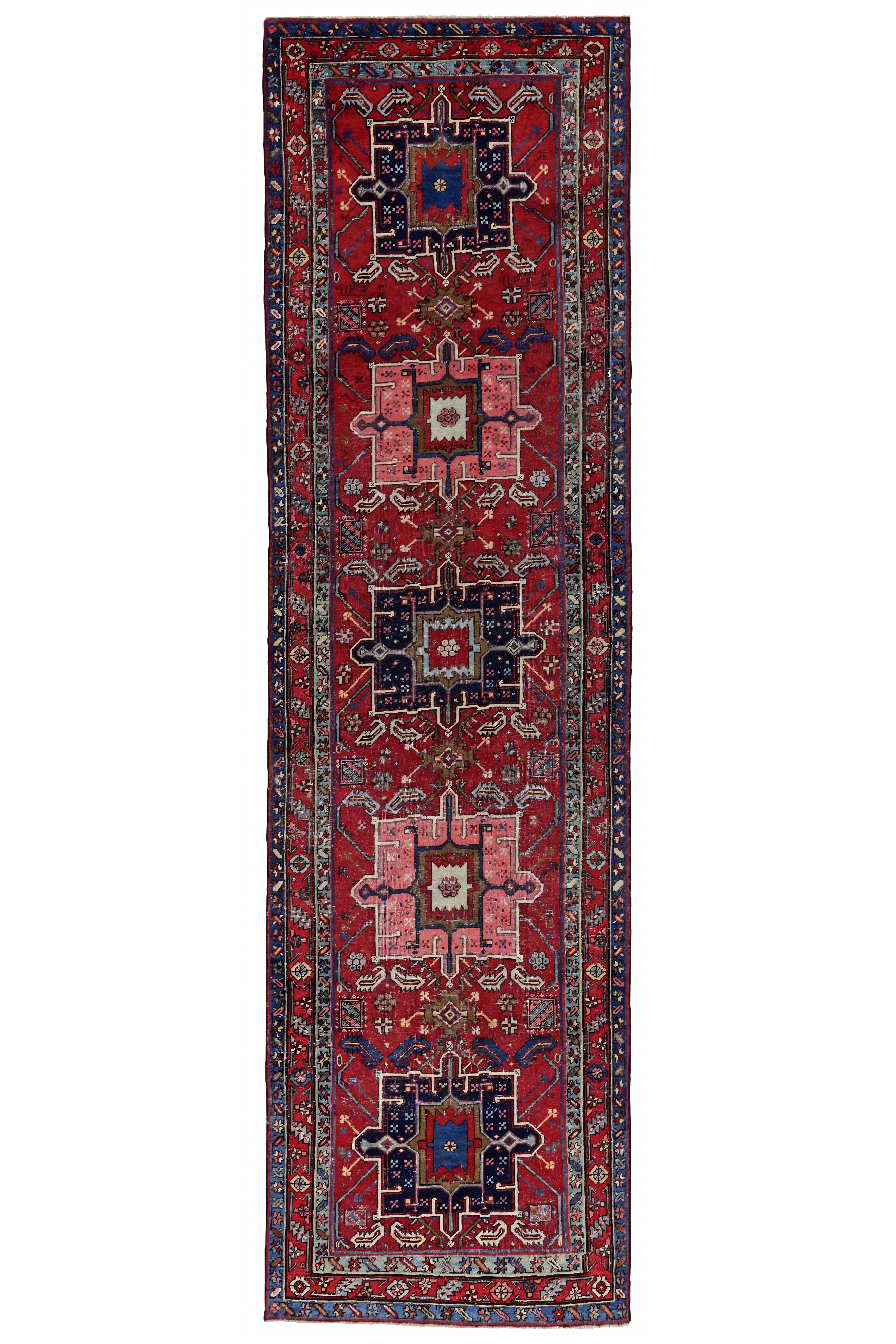 Antique Persian Heriz Traditional Rug 91478