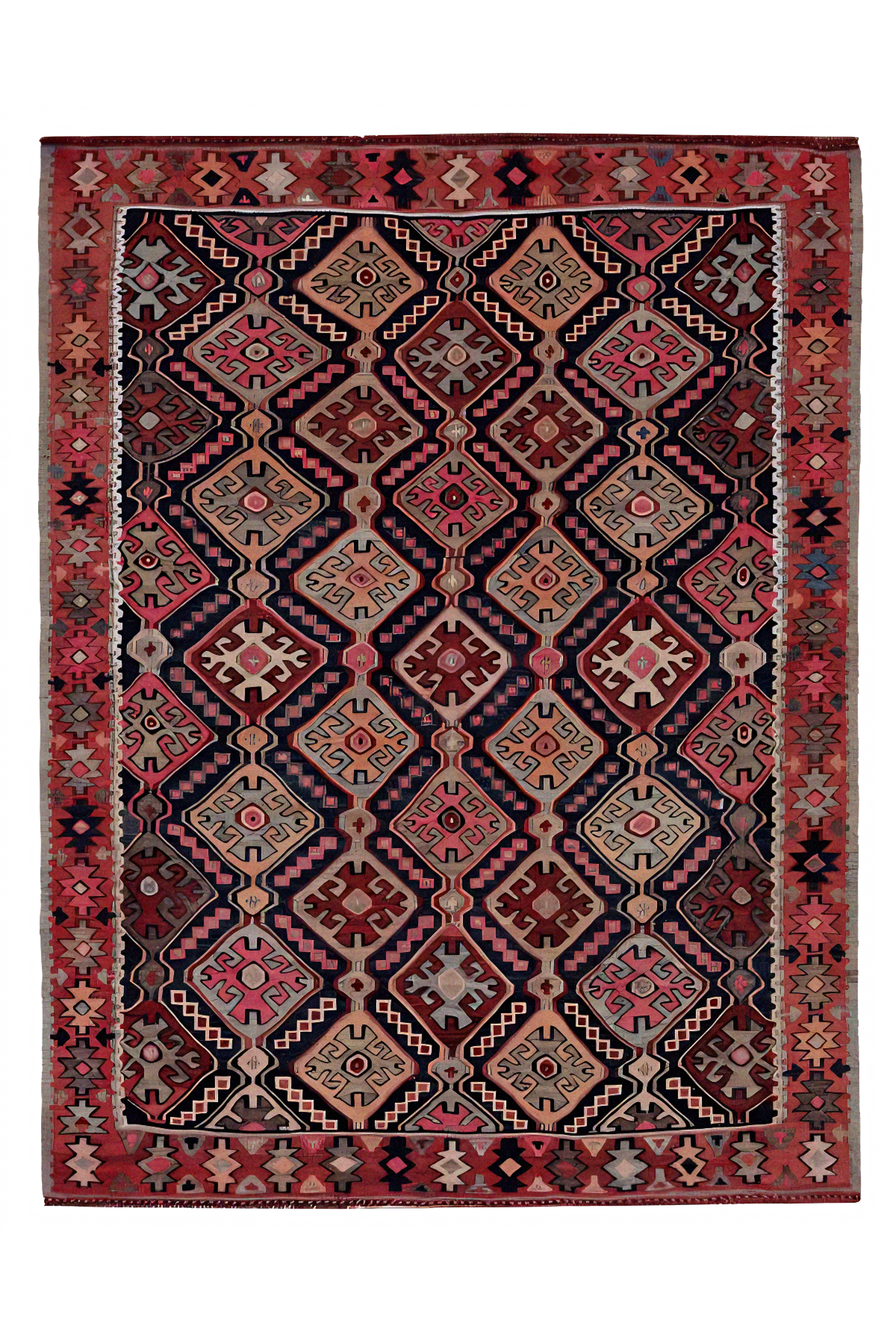 Antique Persian Traditional Rug 91484
