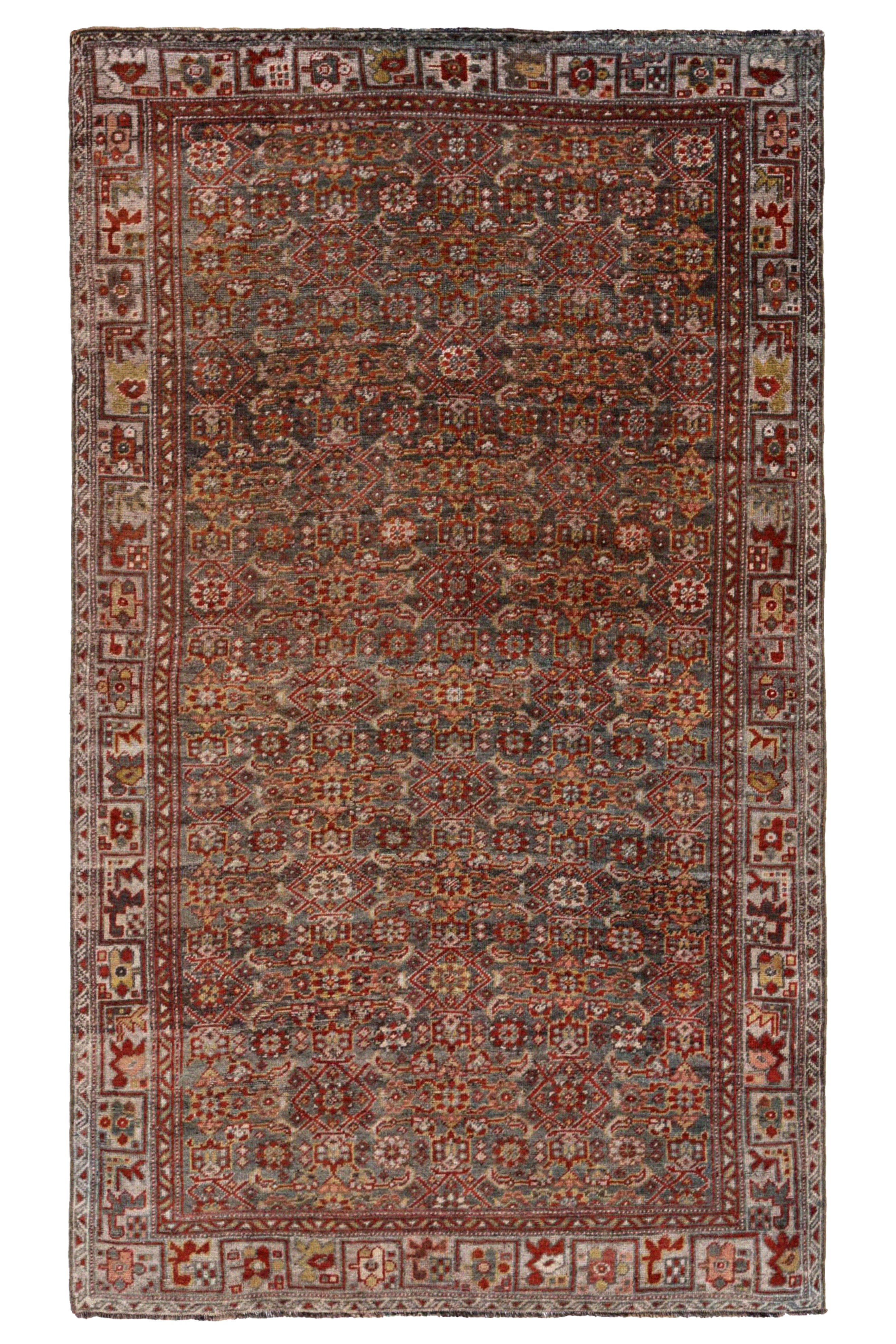 Antique Persian Bijar Traditional Rug 91498