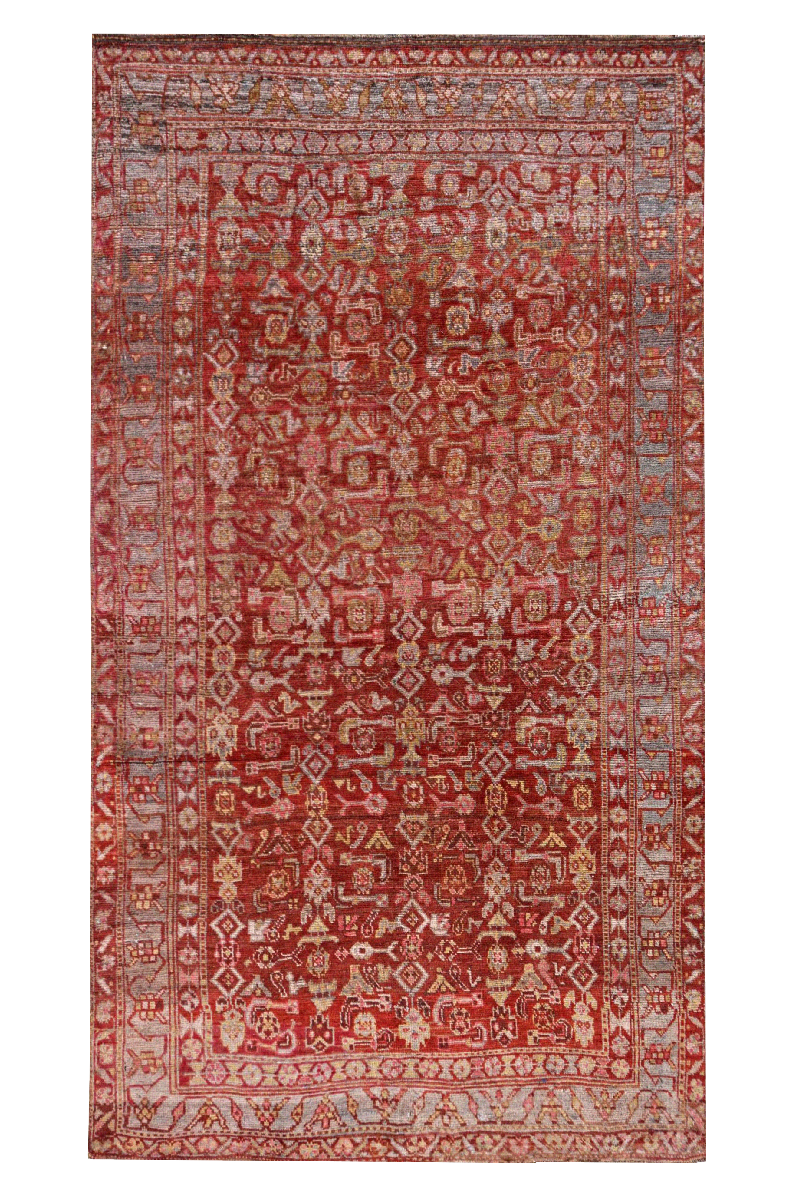 Antique Persian Bijar Traditional Rug 91510