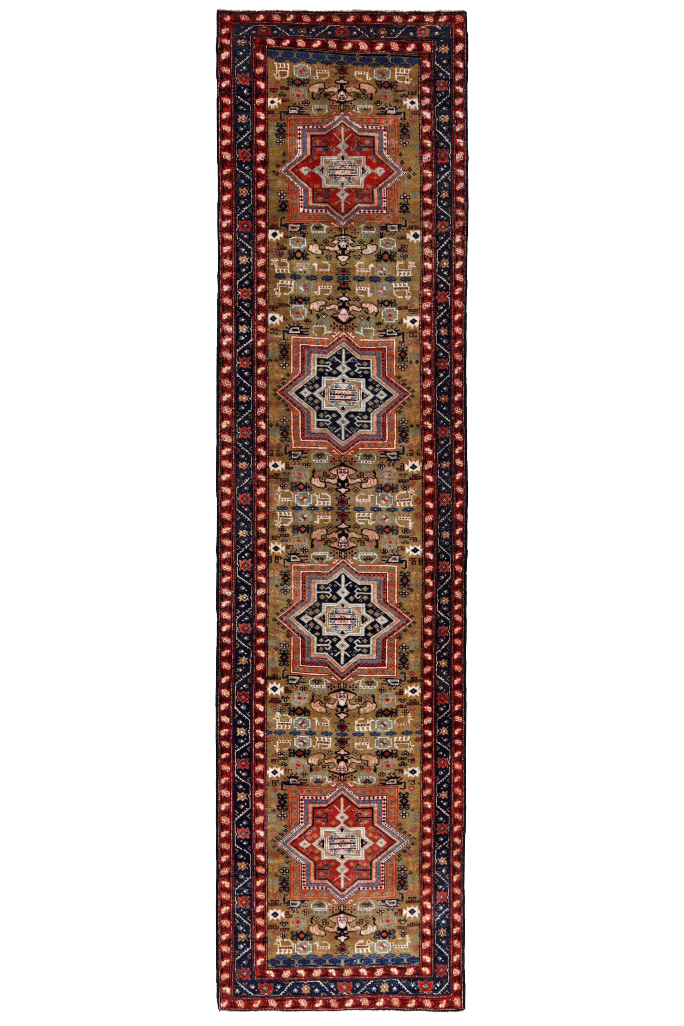 Antique Persian Azarbaijan Traditional Rug 91516