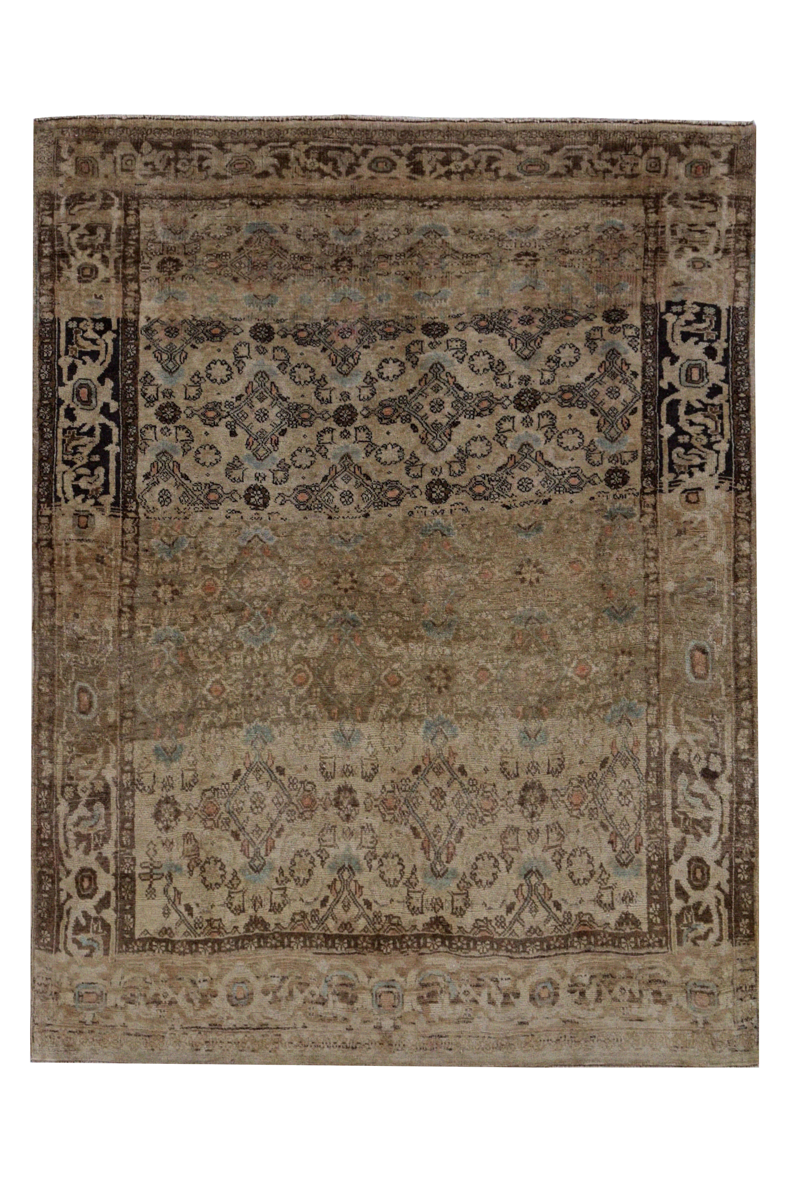 Antique Persian Bijar Transitional Rug 91523