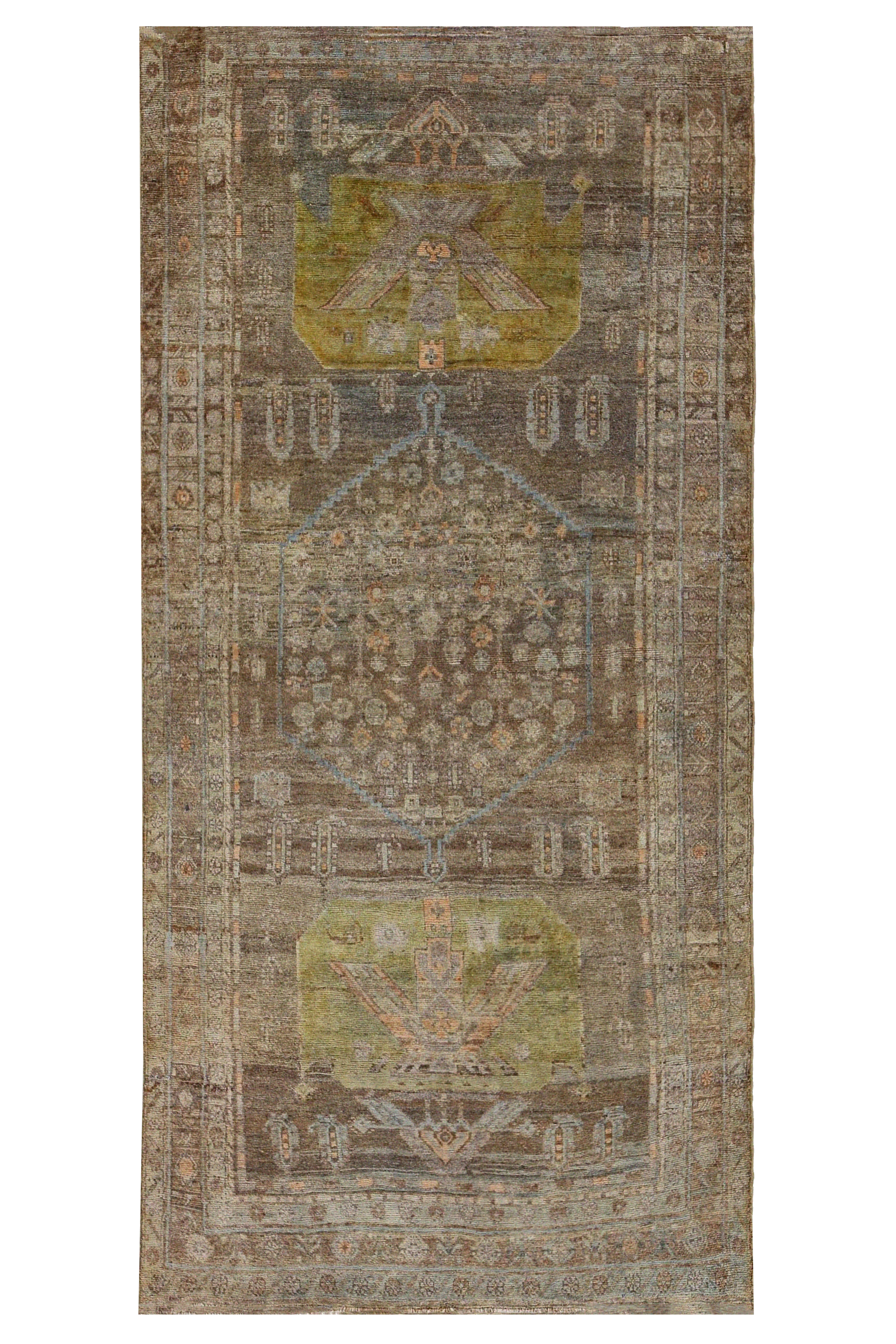 Antique Persian Bijar Transitional Rug 91524
