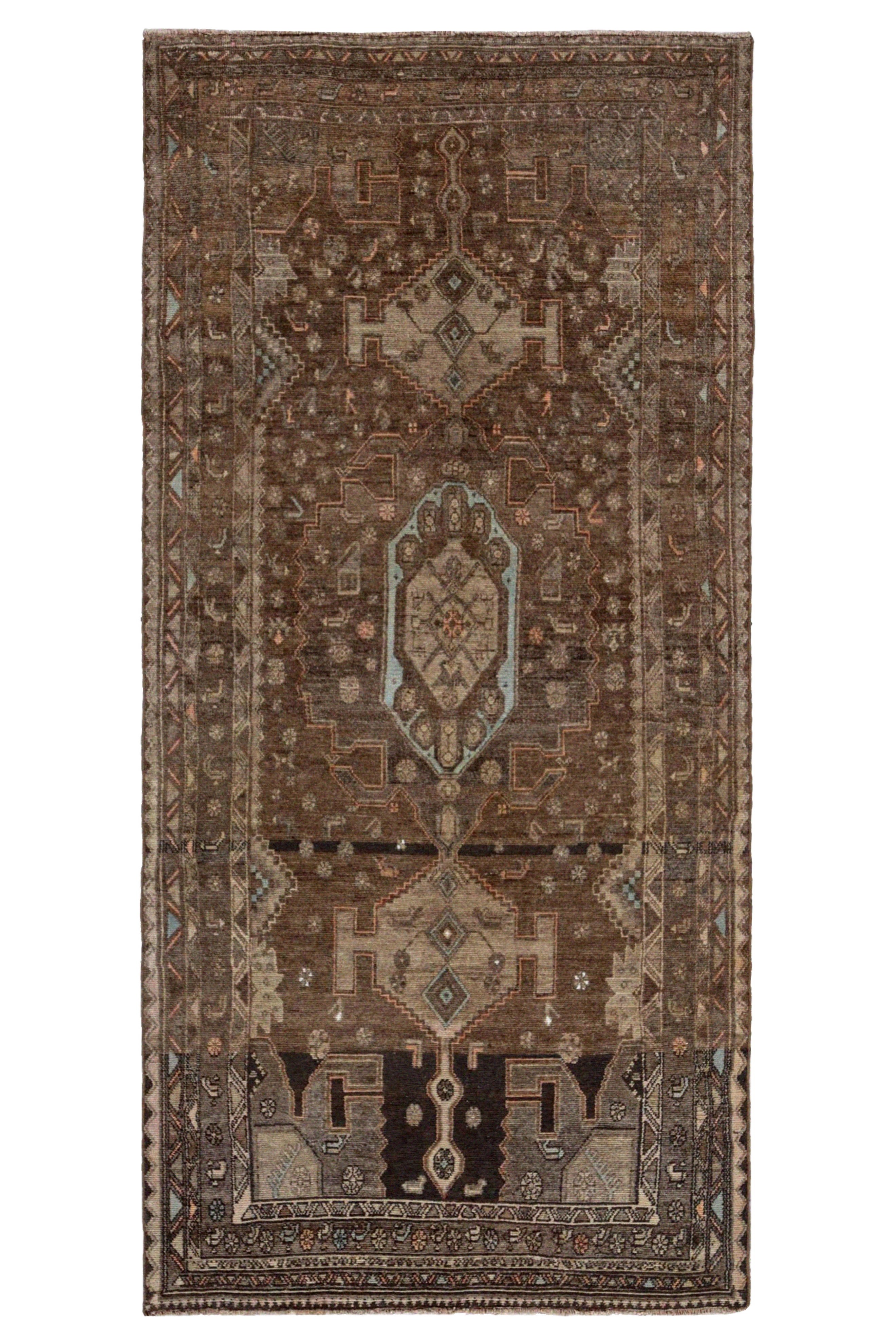 Antique Persian Bijar Transitional Rug 91529
