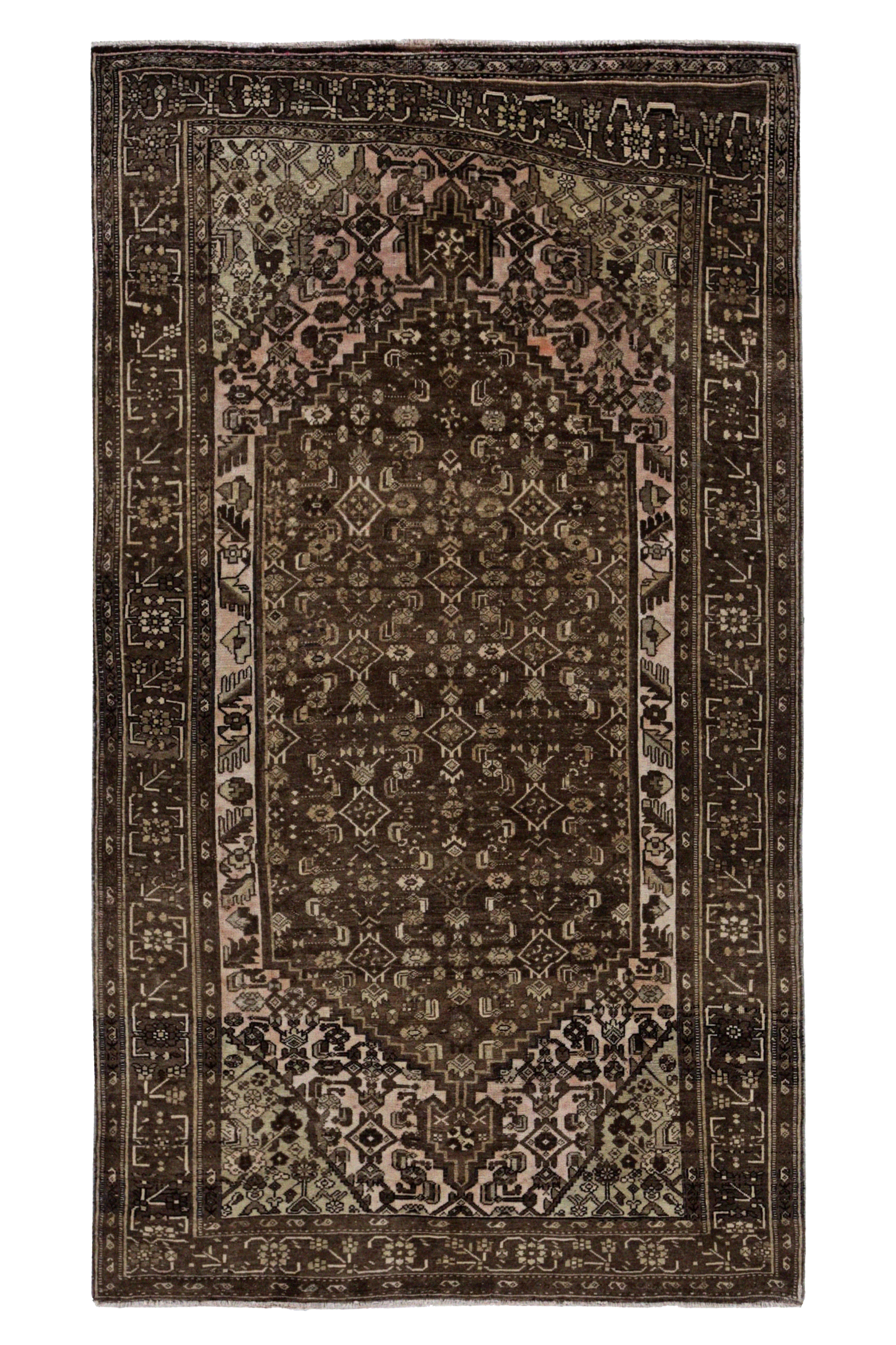 Antique Persian Bijar Transitional Rug 91531