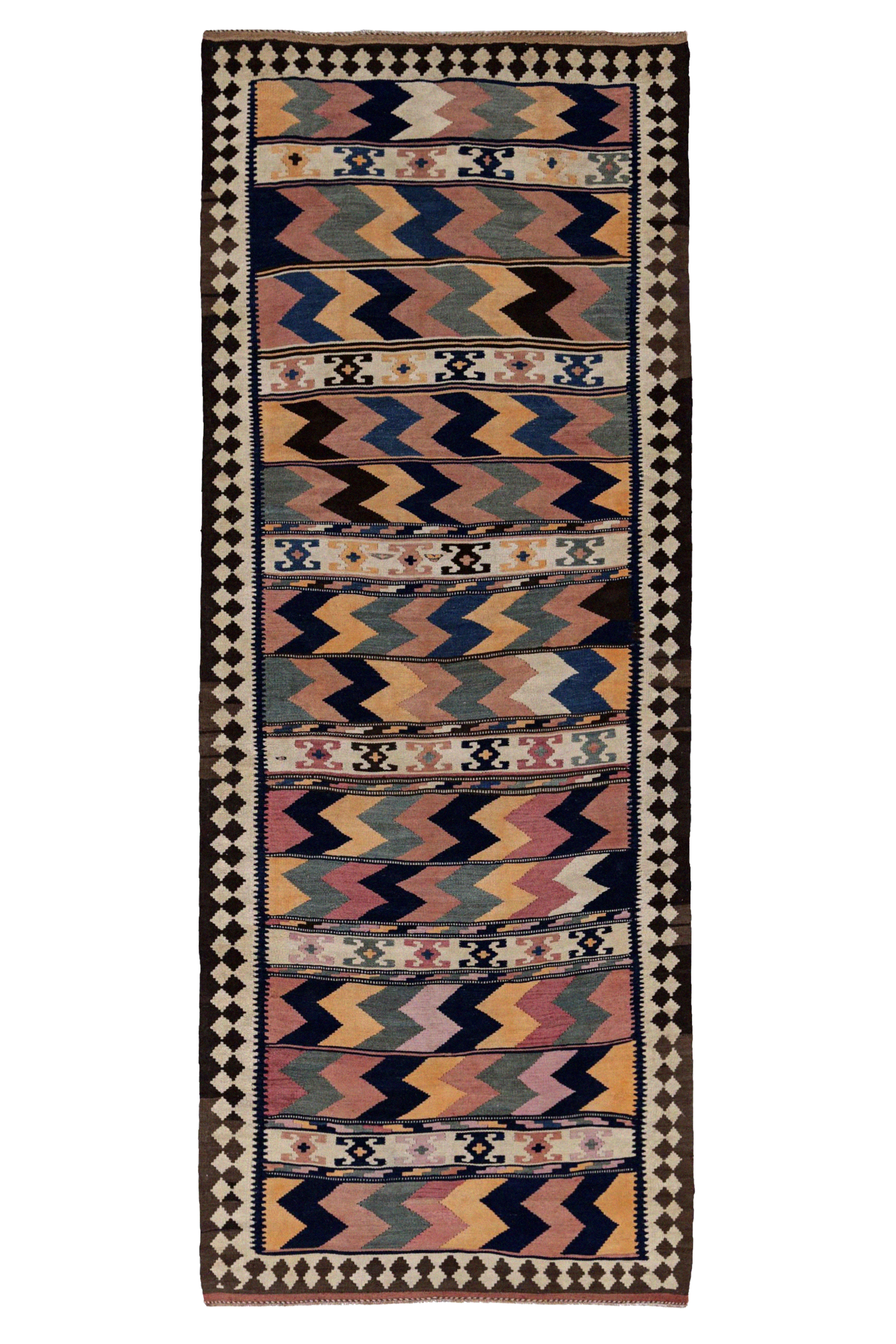 Antique Persian Transitional Rug 91546