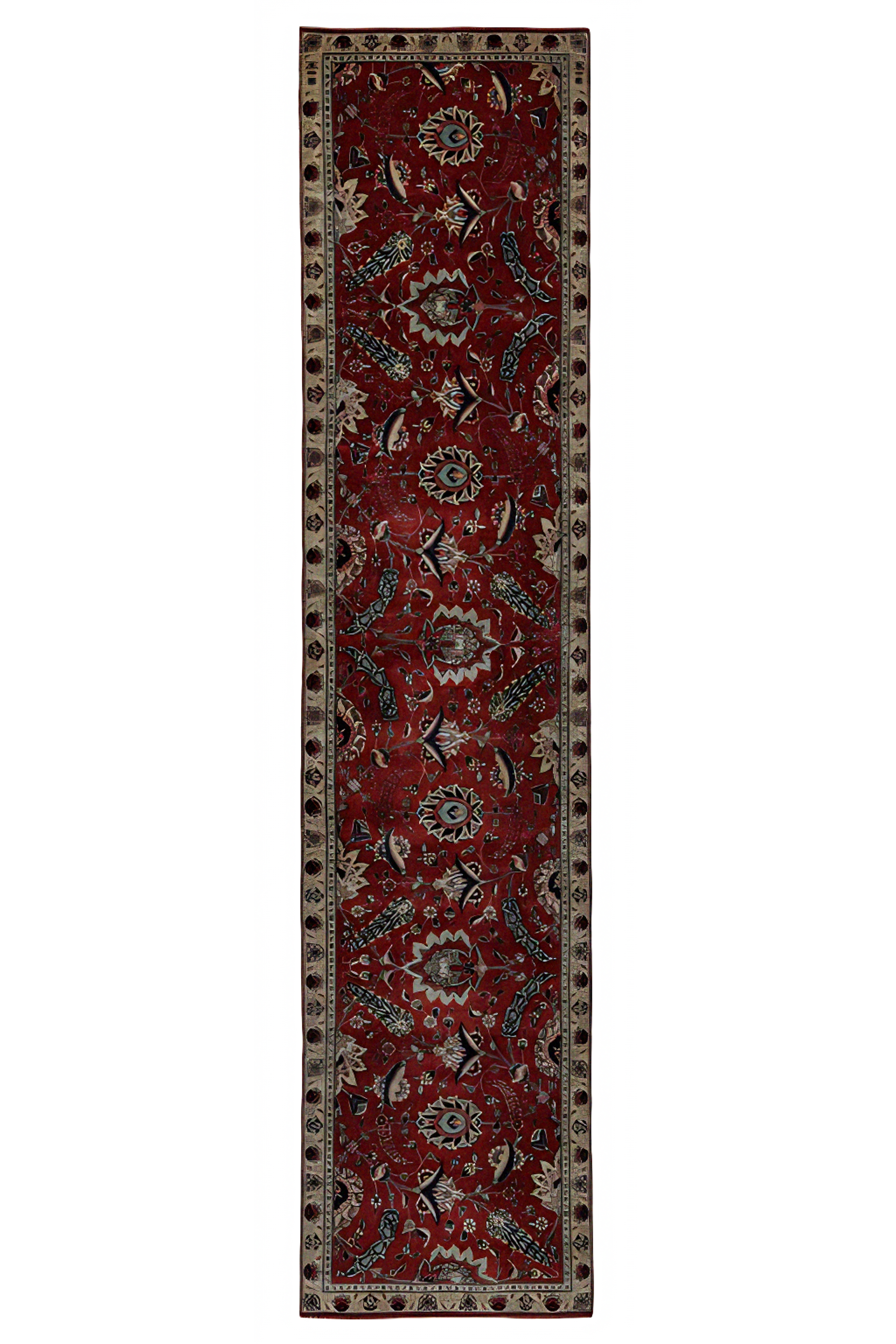 Antique Persian Tabriz Traditional Rug 91579