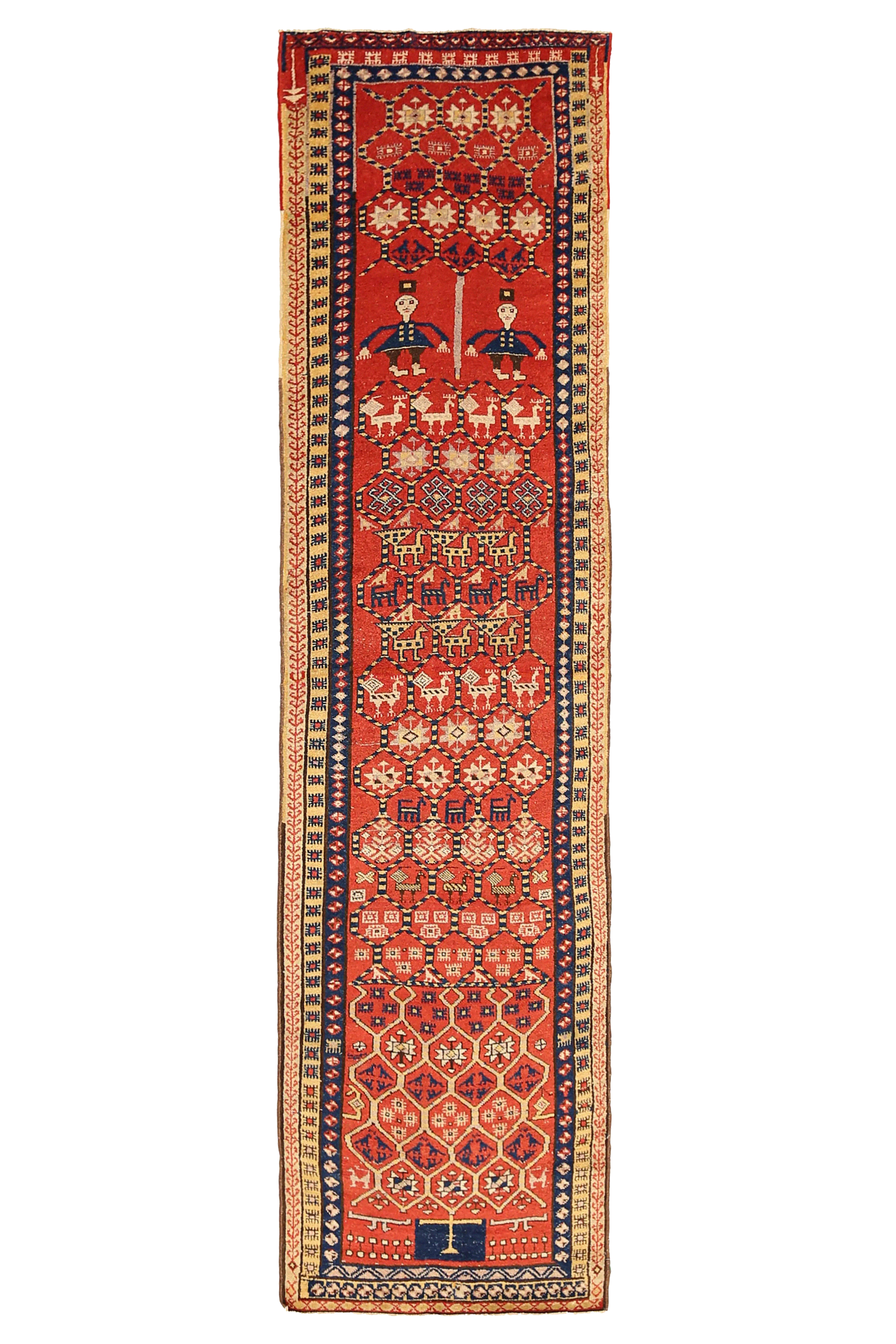 Antique Persian Sarab Transitional Rug 91586