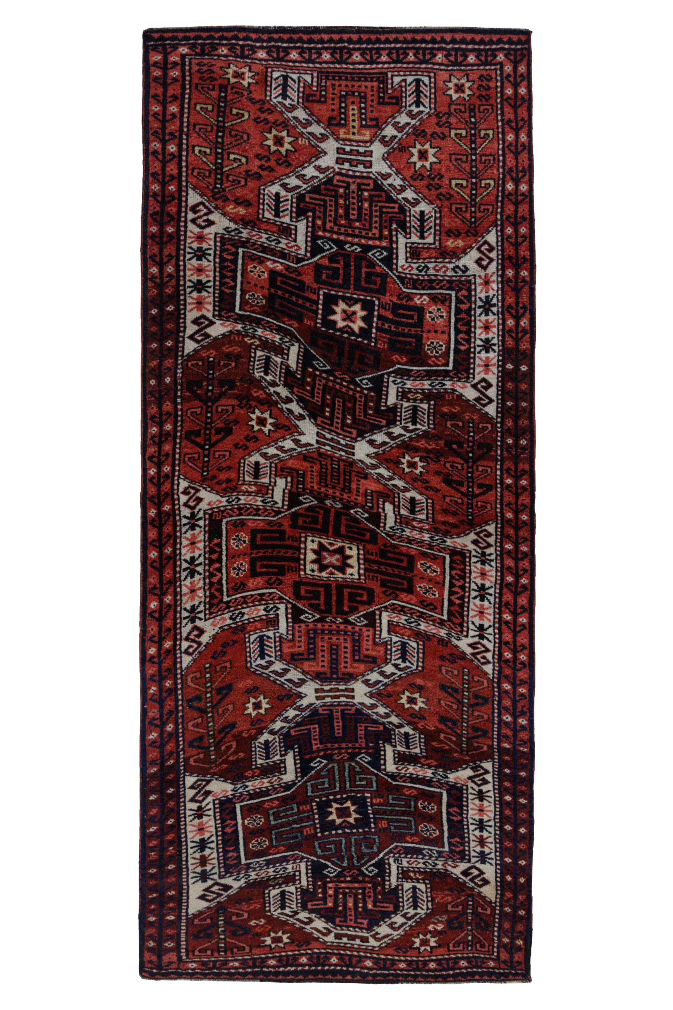 Antique Persian Azarbaijan Transitional Rug 91589