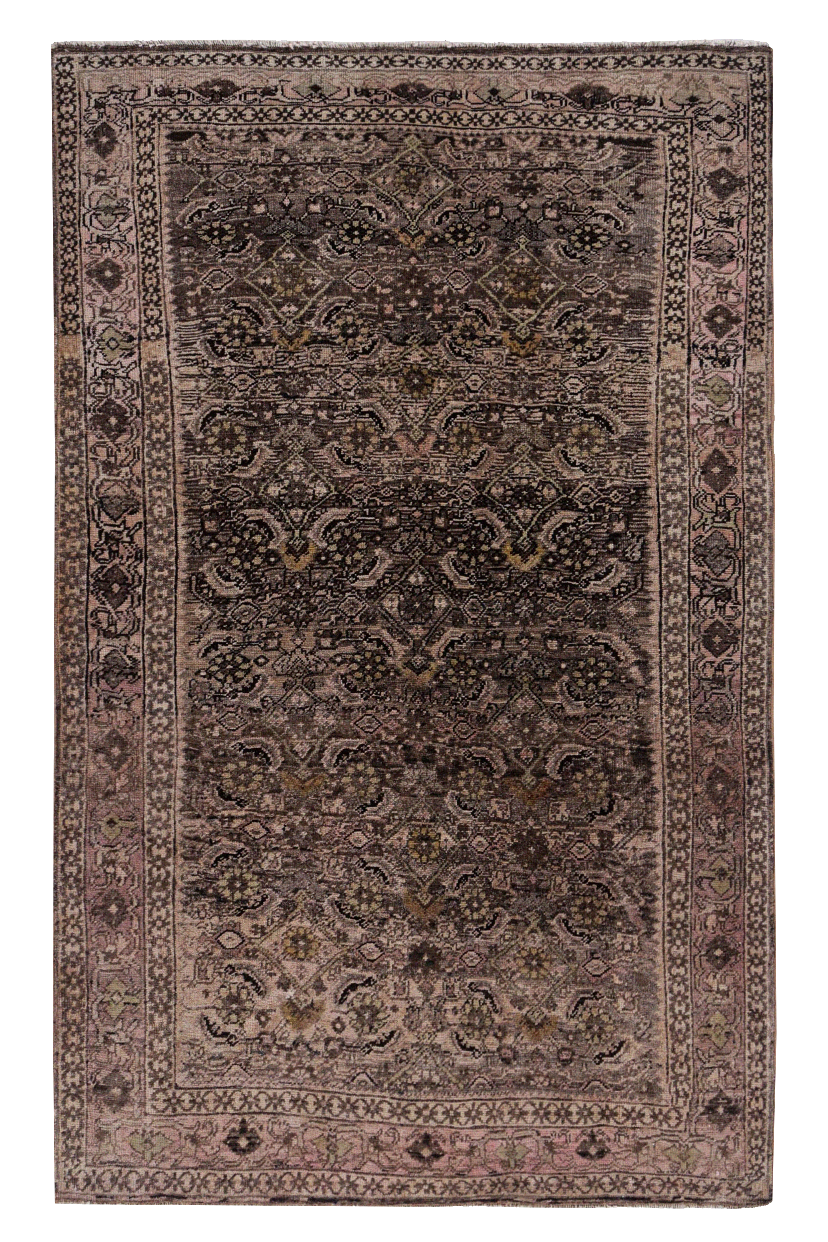 Antique Persian Bijar Traditional Rug 91592