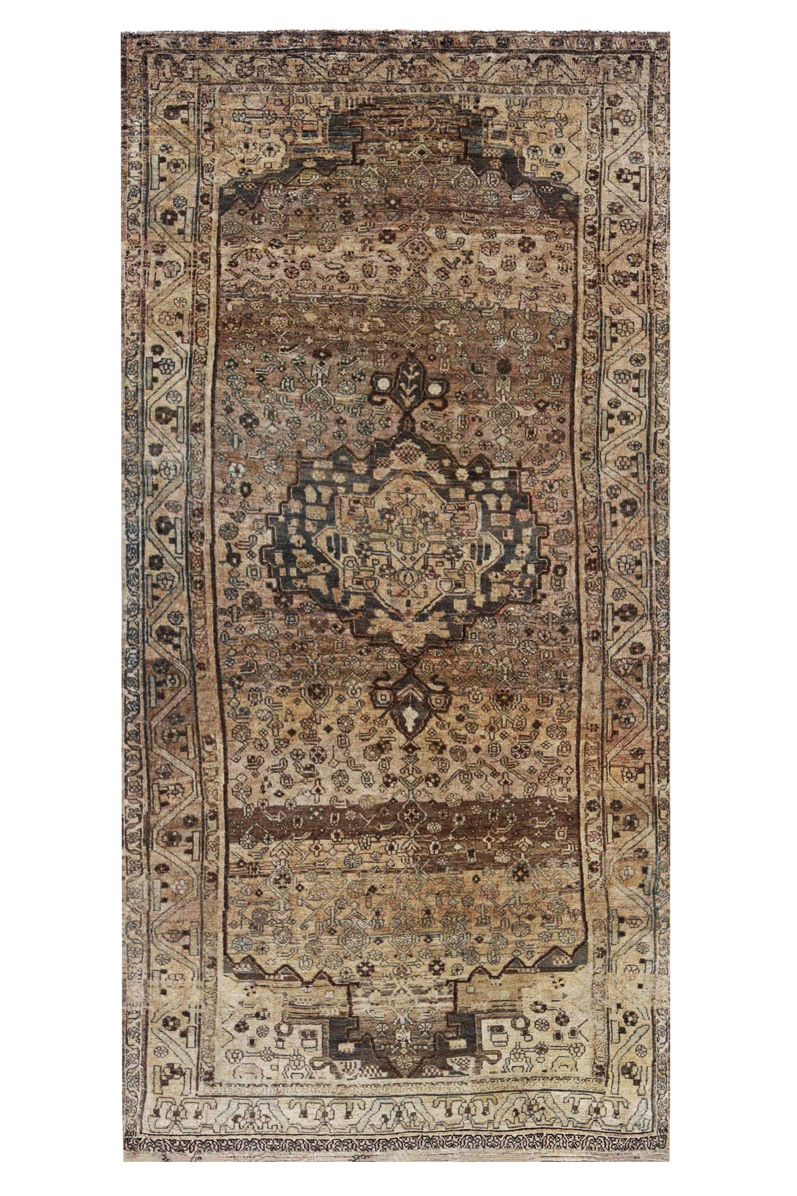 Antique Persian Bijar Transitional Rug 91595