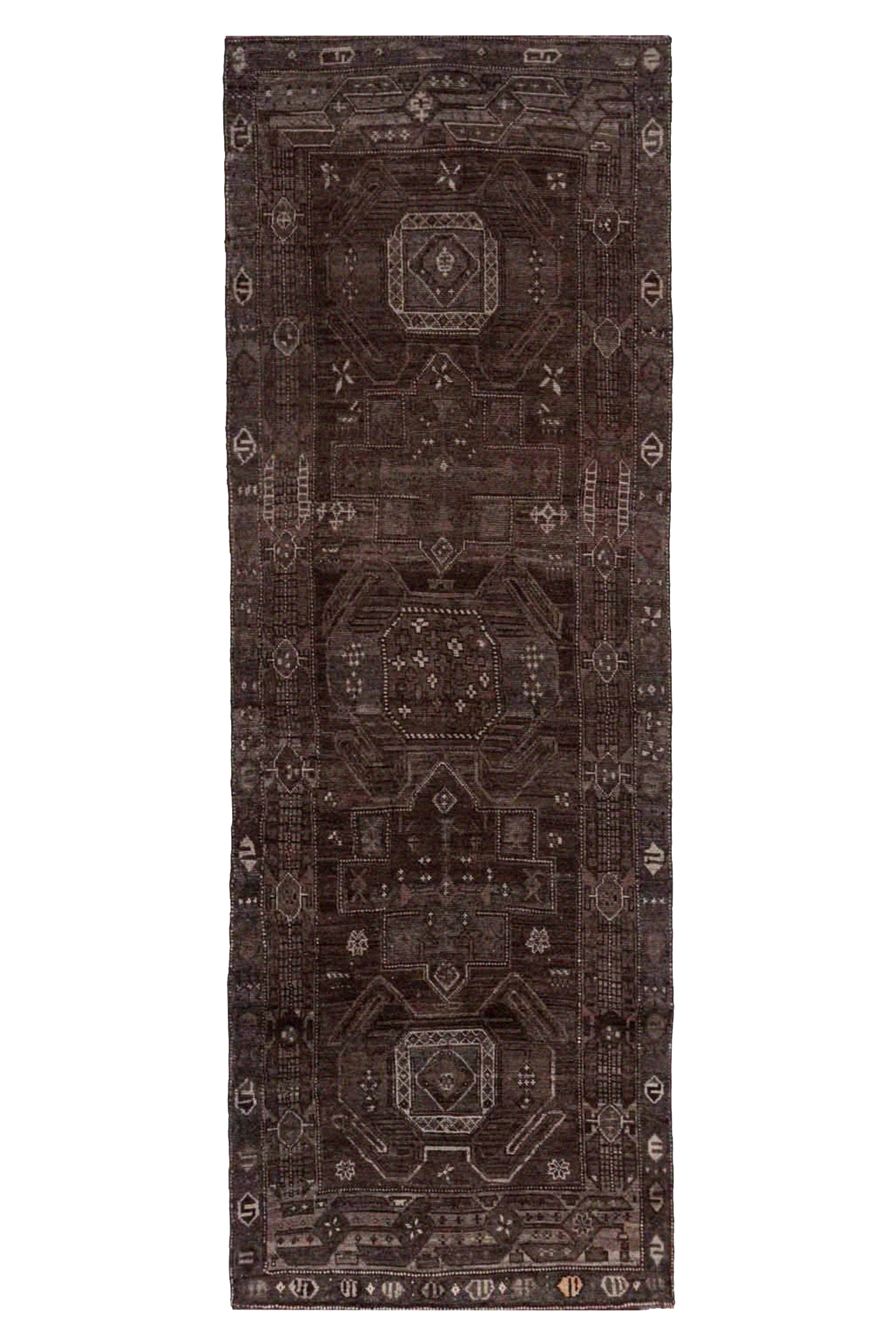 Antique Persian Bijar Traditional Rug 91609
