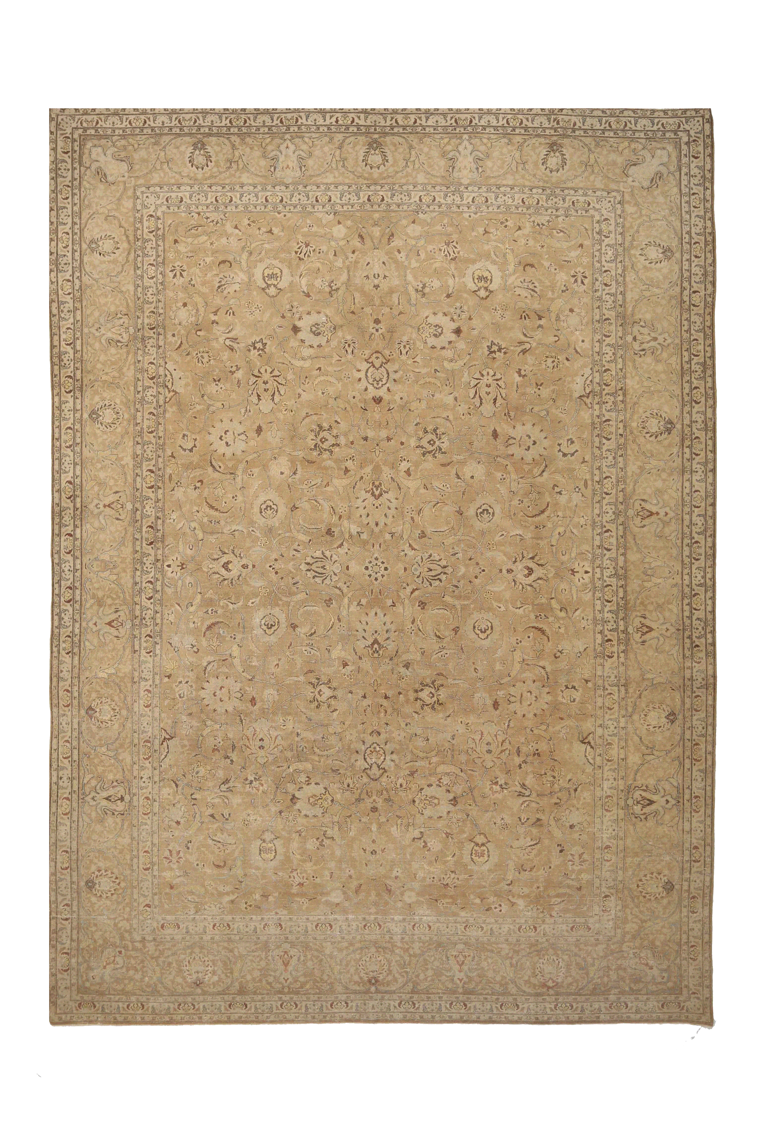 Antique Persian Tabriz Traditional Rug 91753