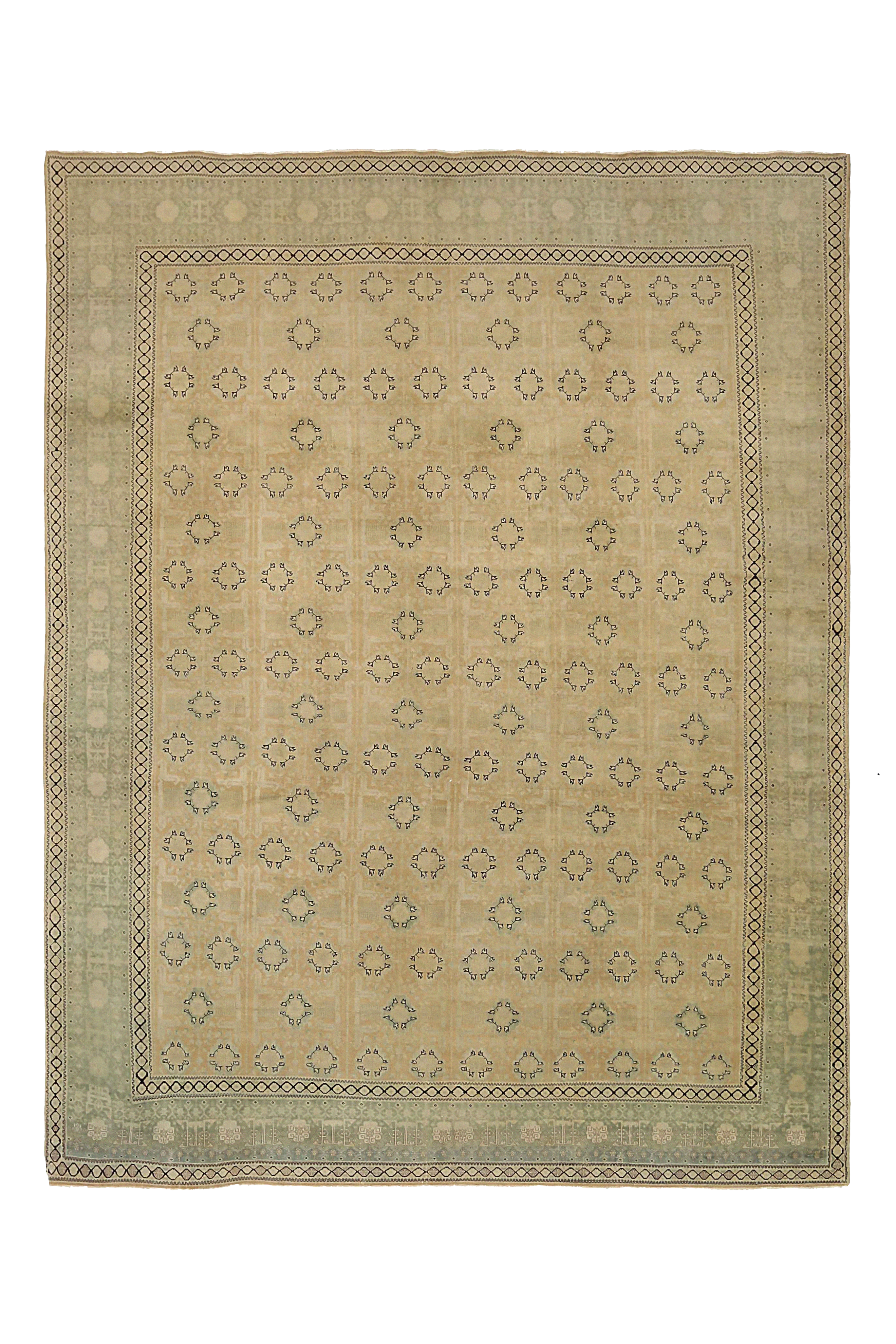 Antique Persian Tabriz Transitional Rug 91754