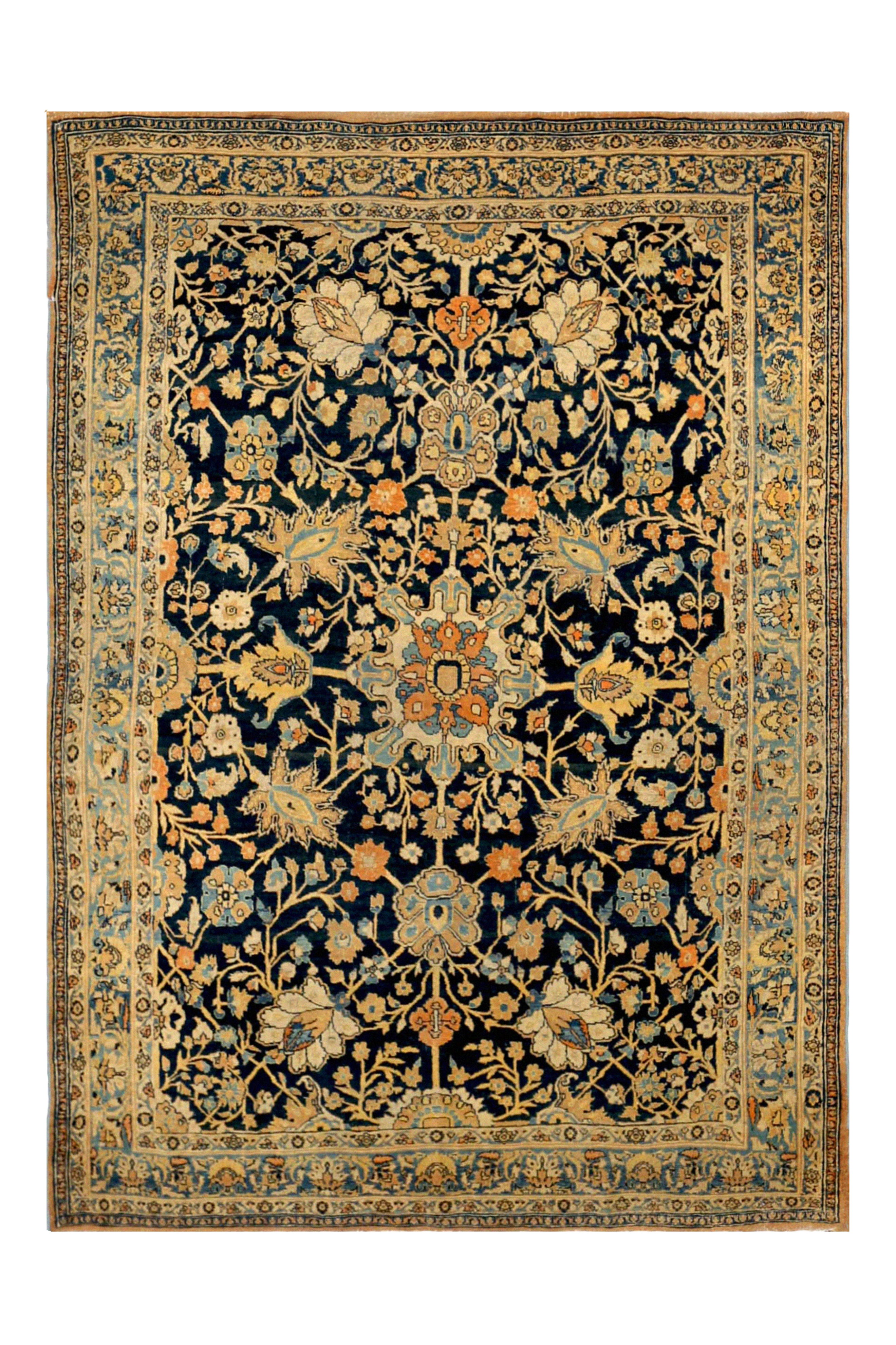 Antique Persian Tabriz Traditional Rug 91947