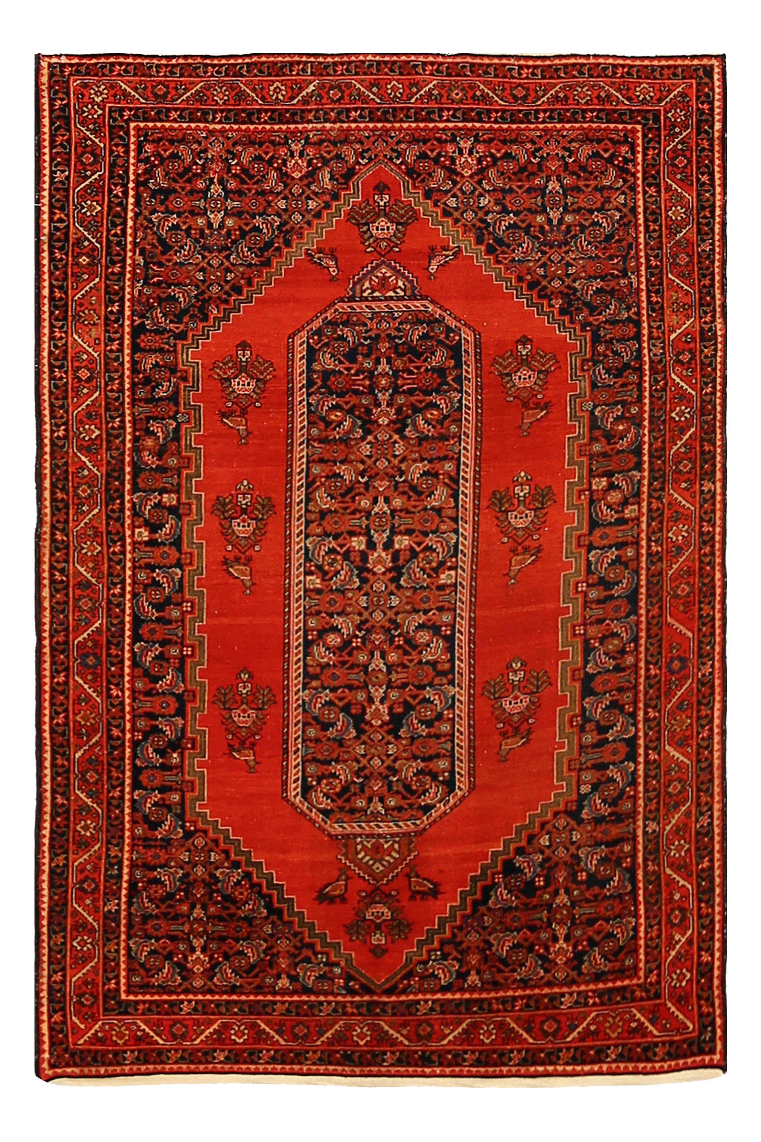 Antique Persian Malayer Traditional Rug 92116