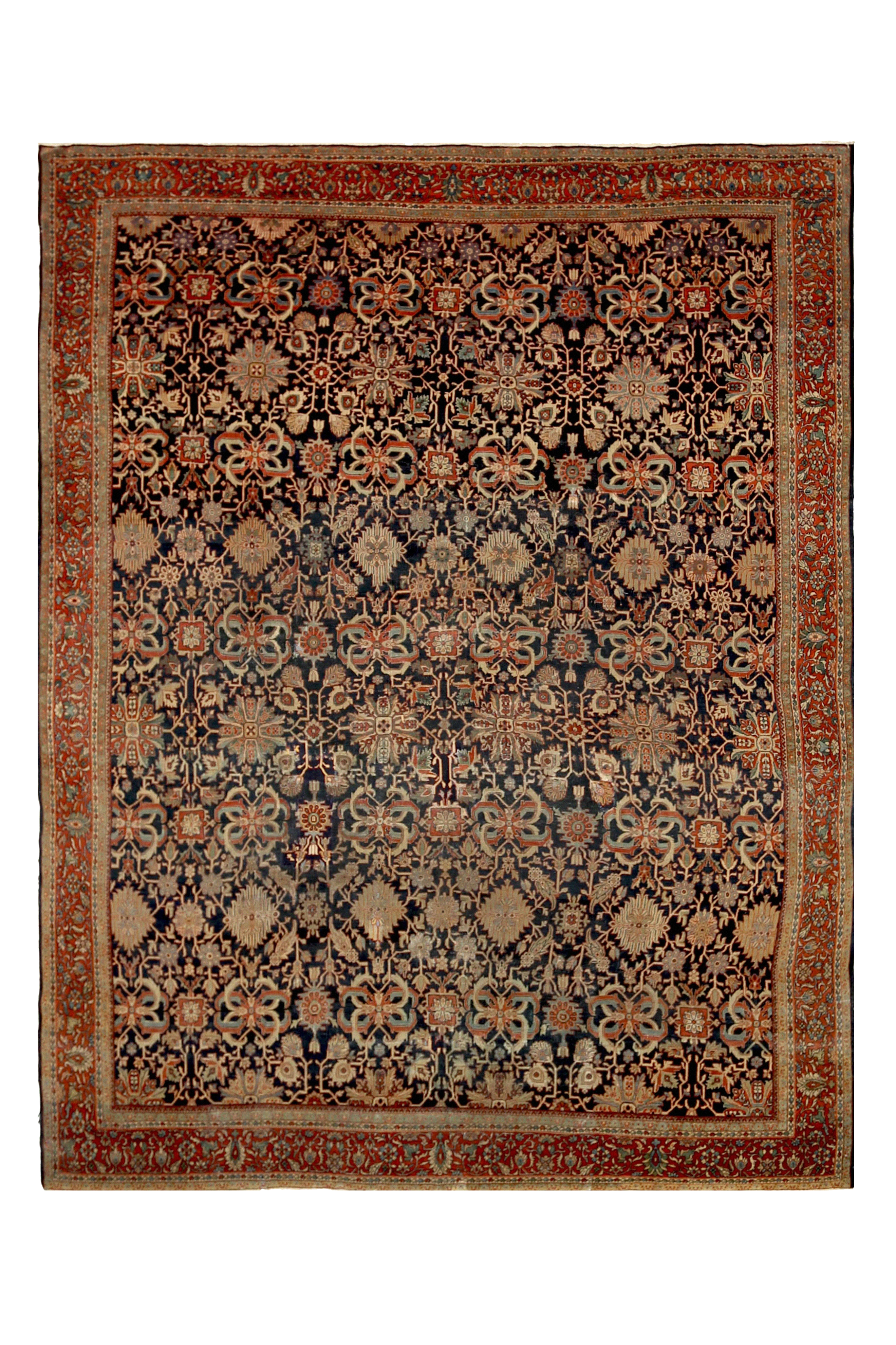 Antique Persian Sultanabad Traditional Rug 92119