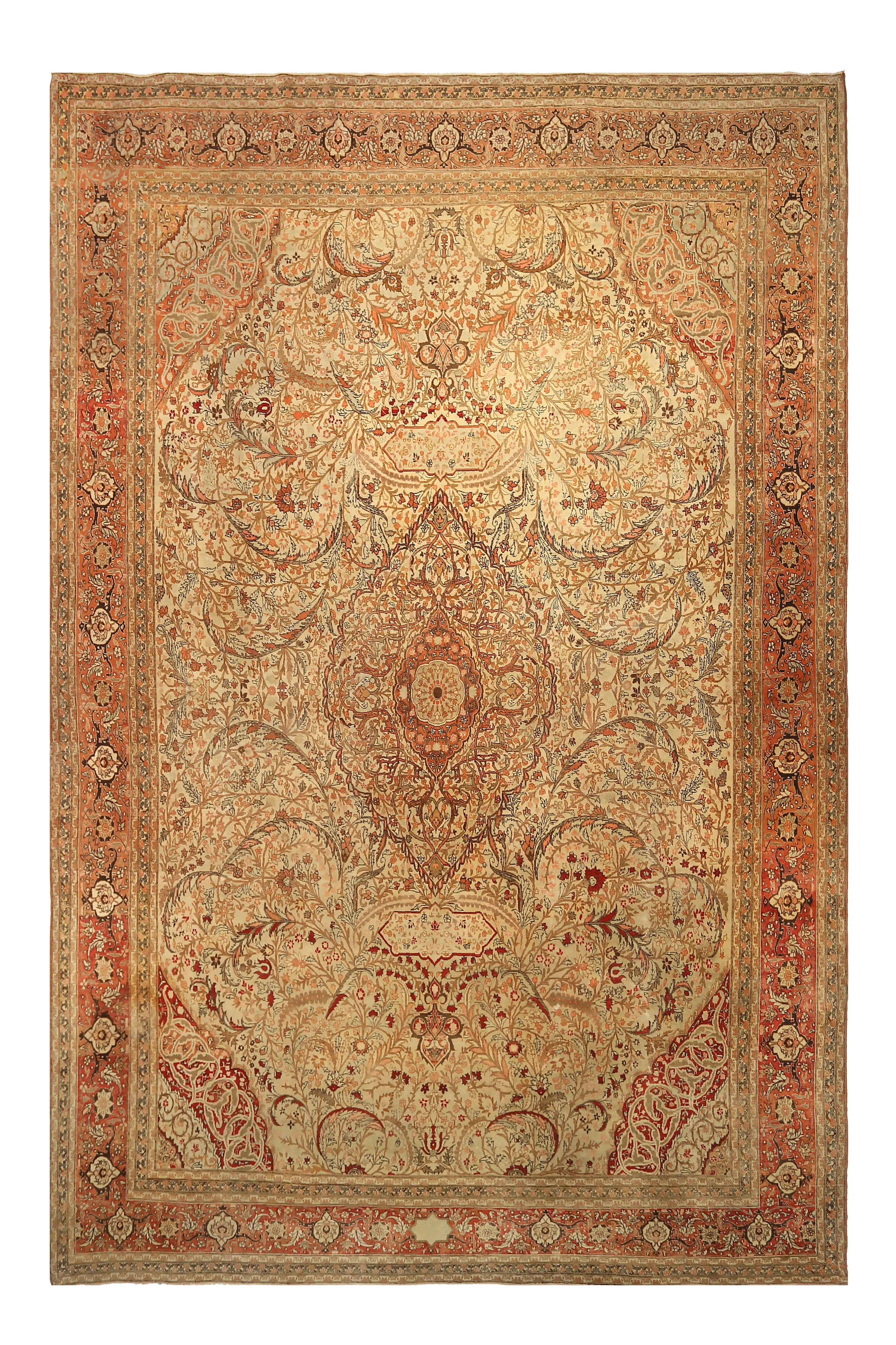 Antique Persian Tabriz Traditional Rug 92140