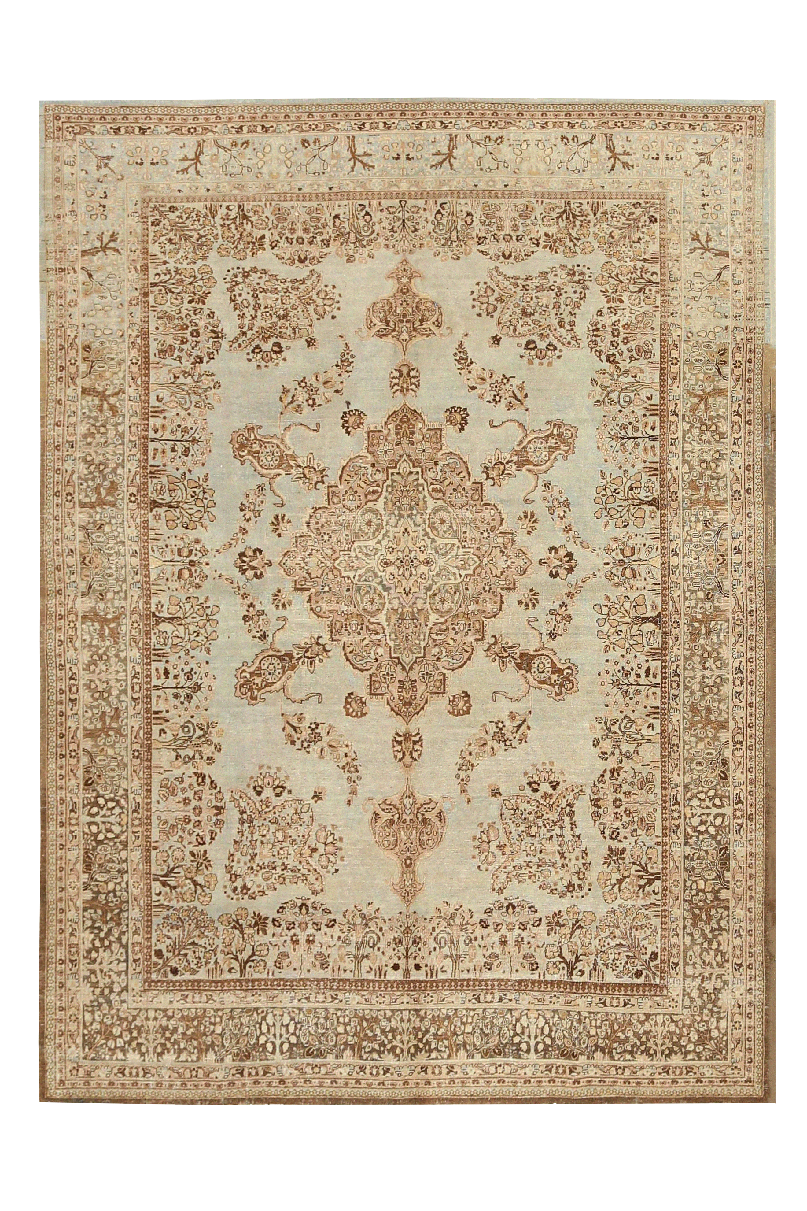 Antique Persian Tabriz Traditional Rug 92549