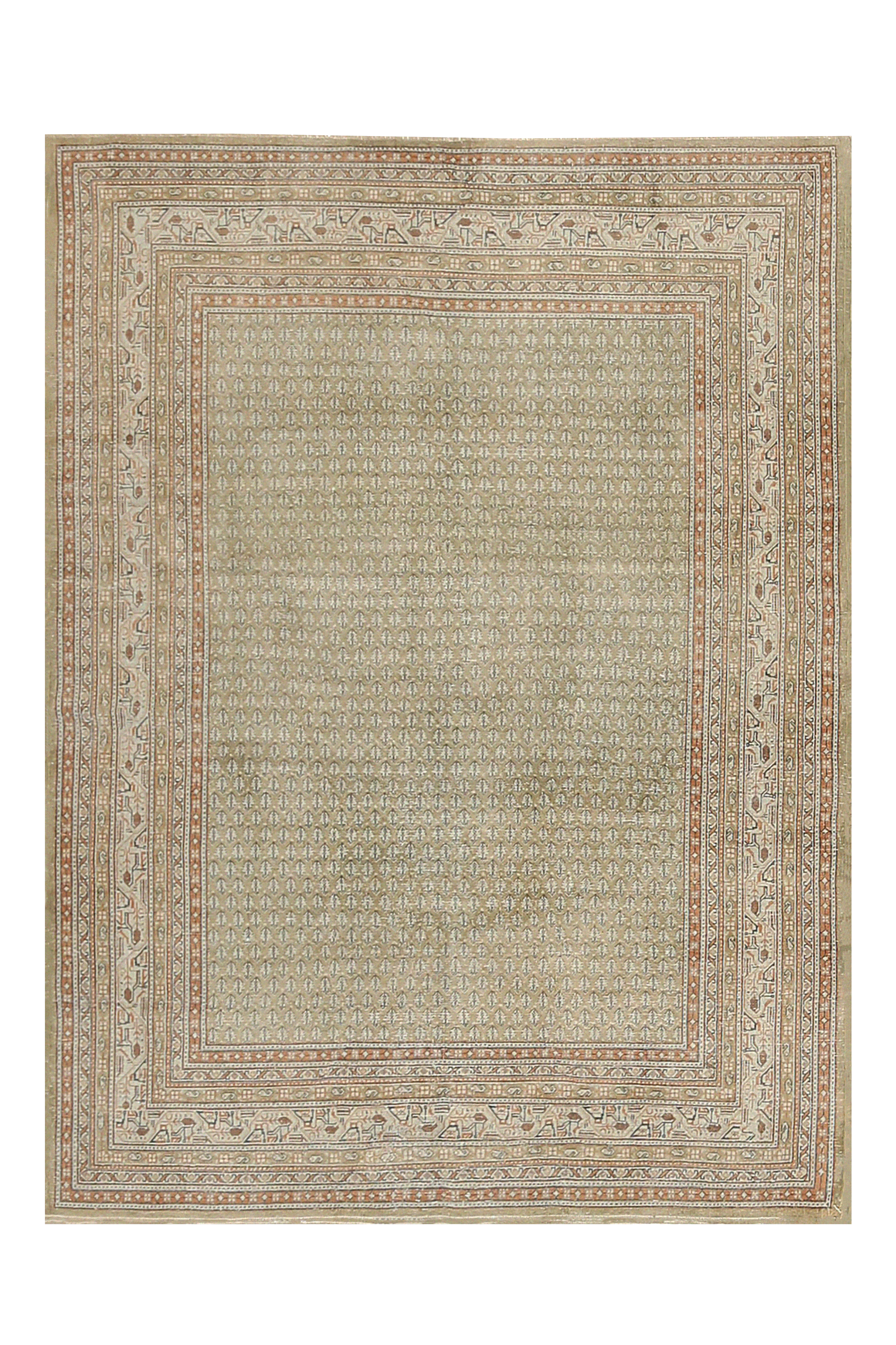 Antique Persian Mahal Transitional Rug 92553