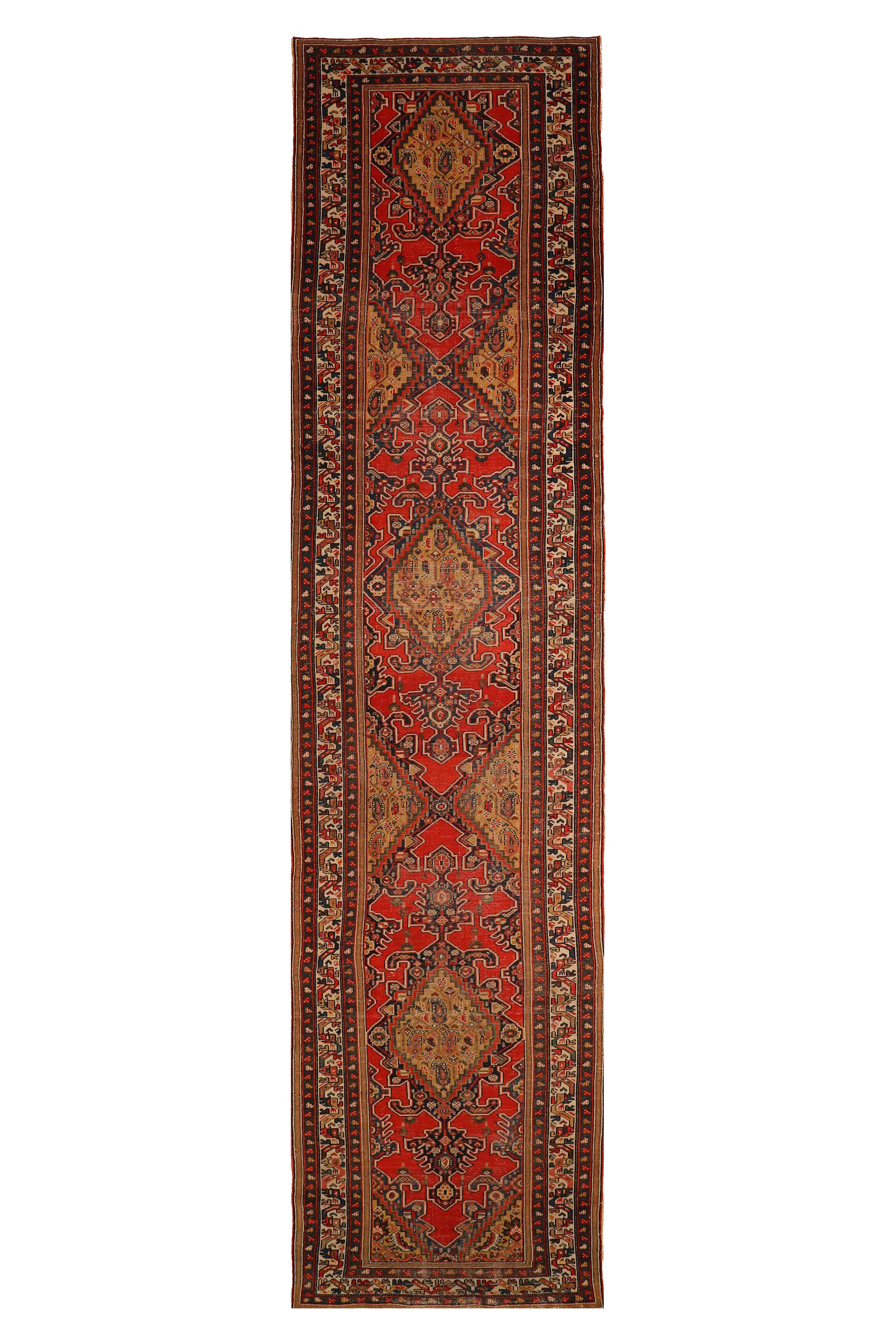 Antique Persian Azarbaijan Traditional Rug 93407