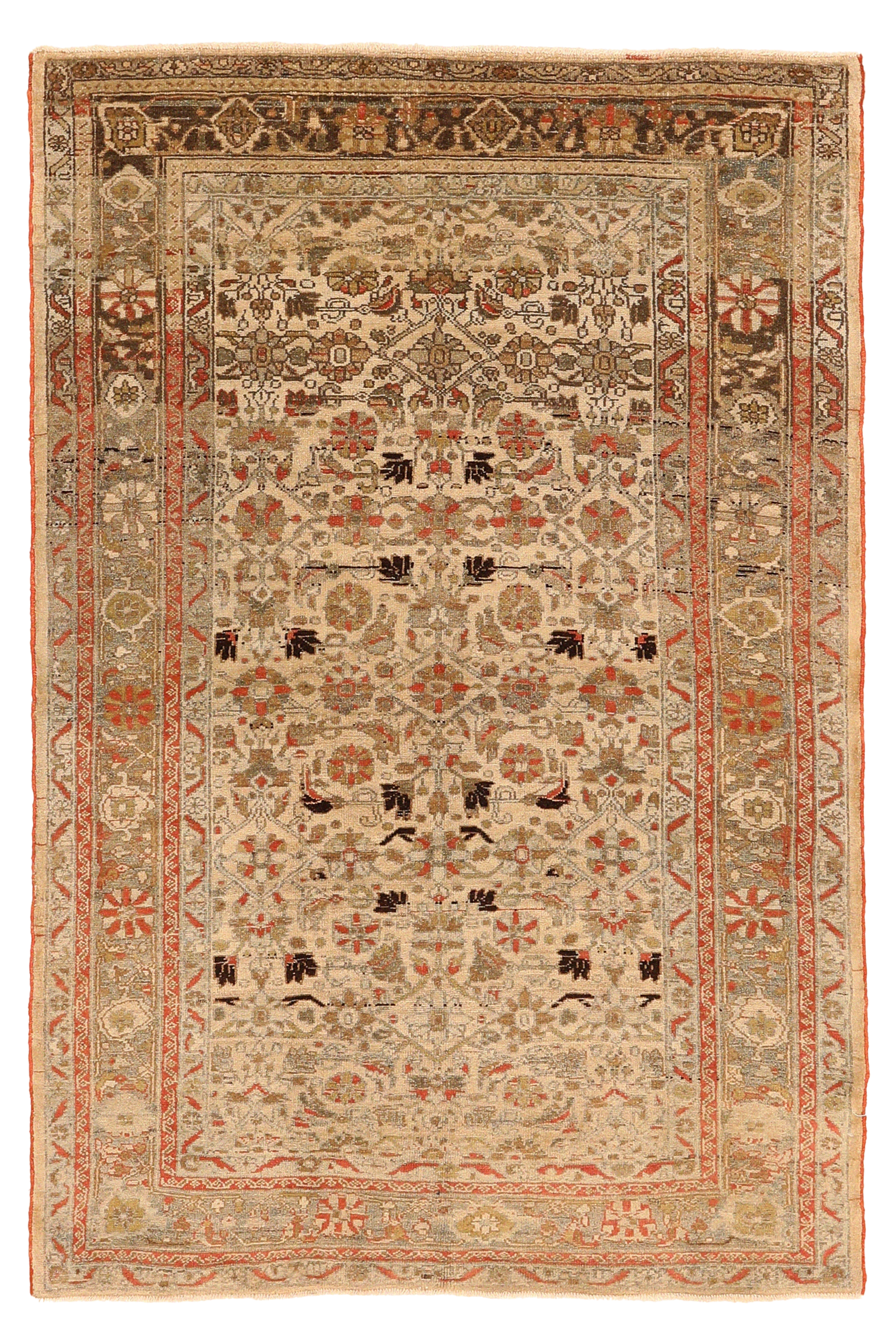 Antique Persian Malayer Traditional Rug 94220