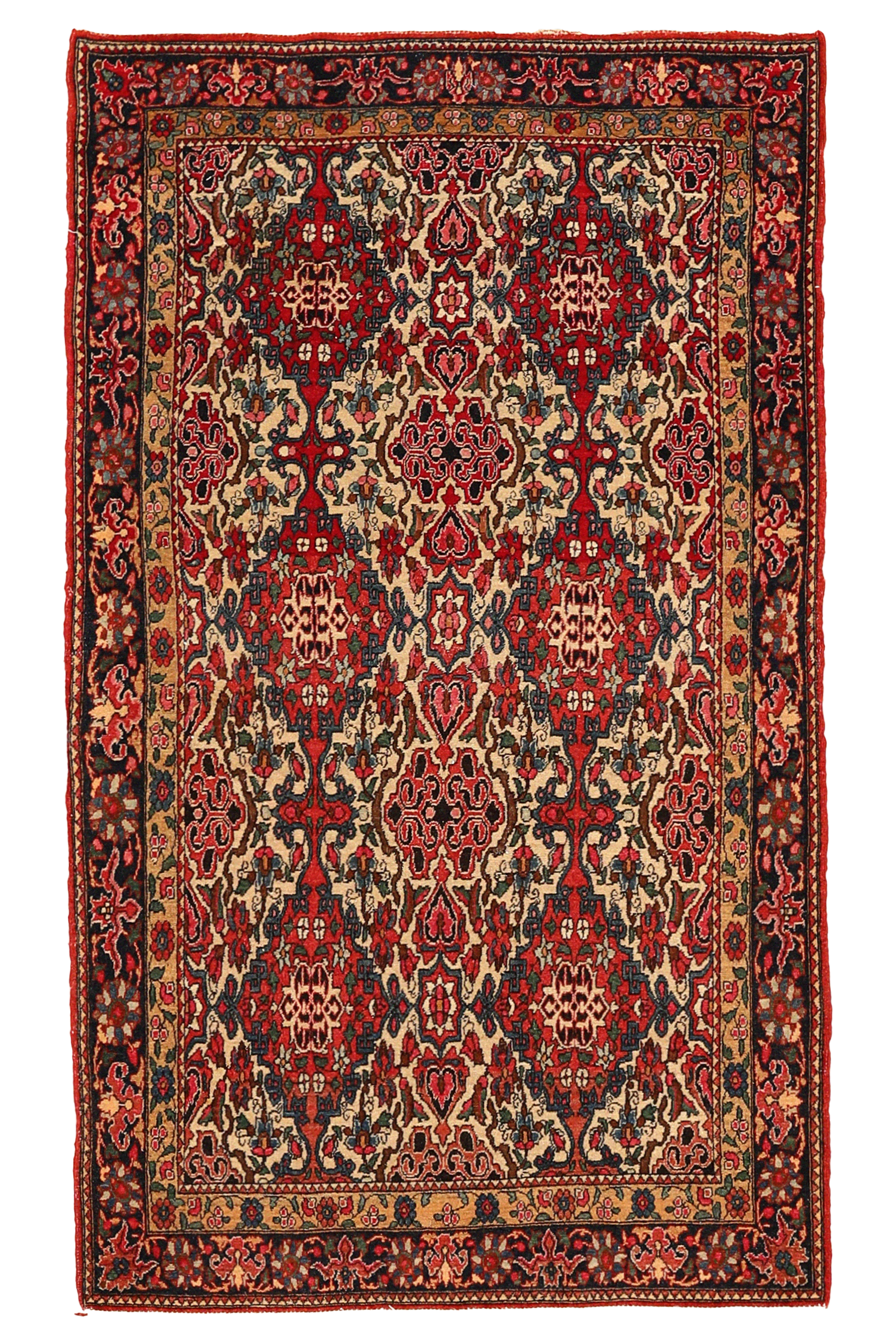 Antique Persian Isfahan Traditional Rug 94282