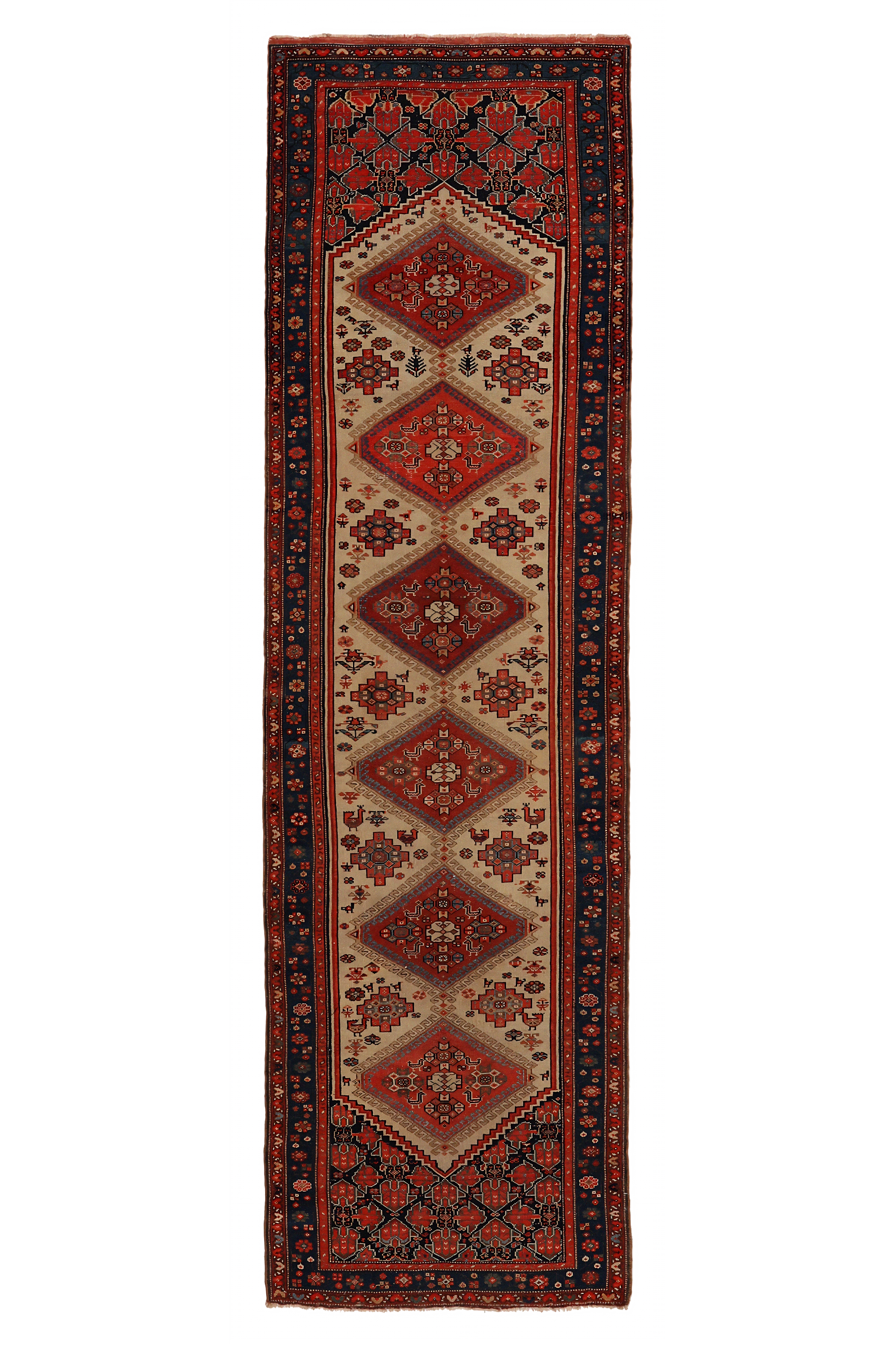 Antique Persian Malayer Traditional Rug 94326