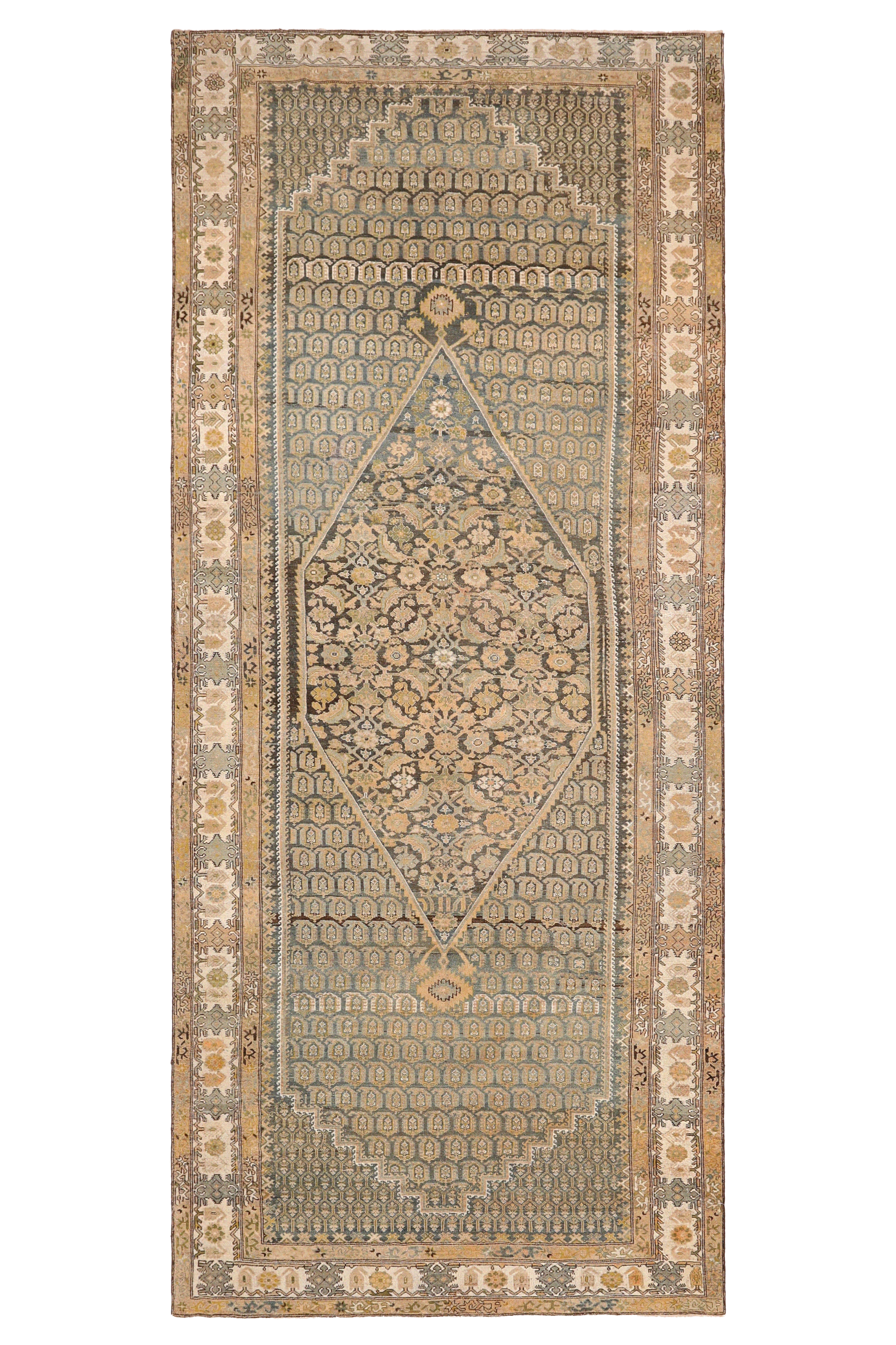 Antique Persian Malayer Traditional Rug 94547