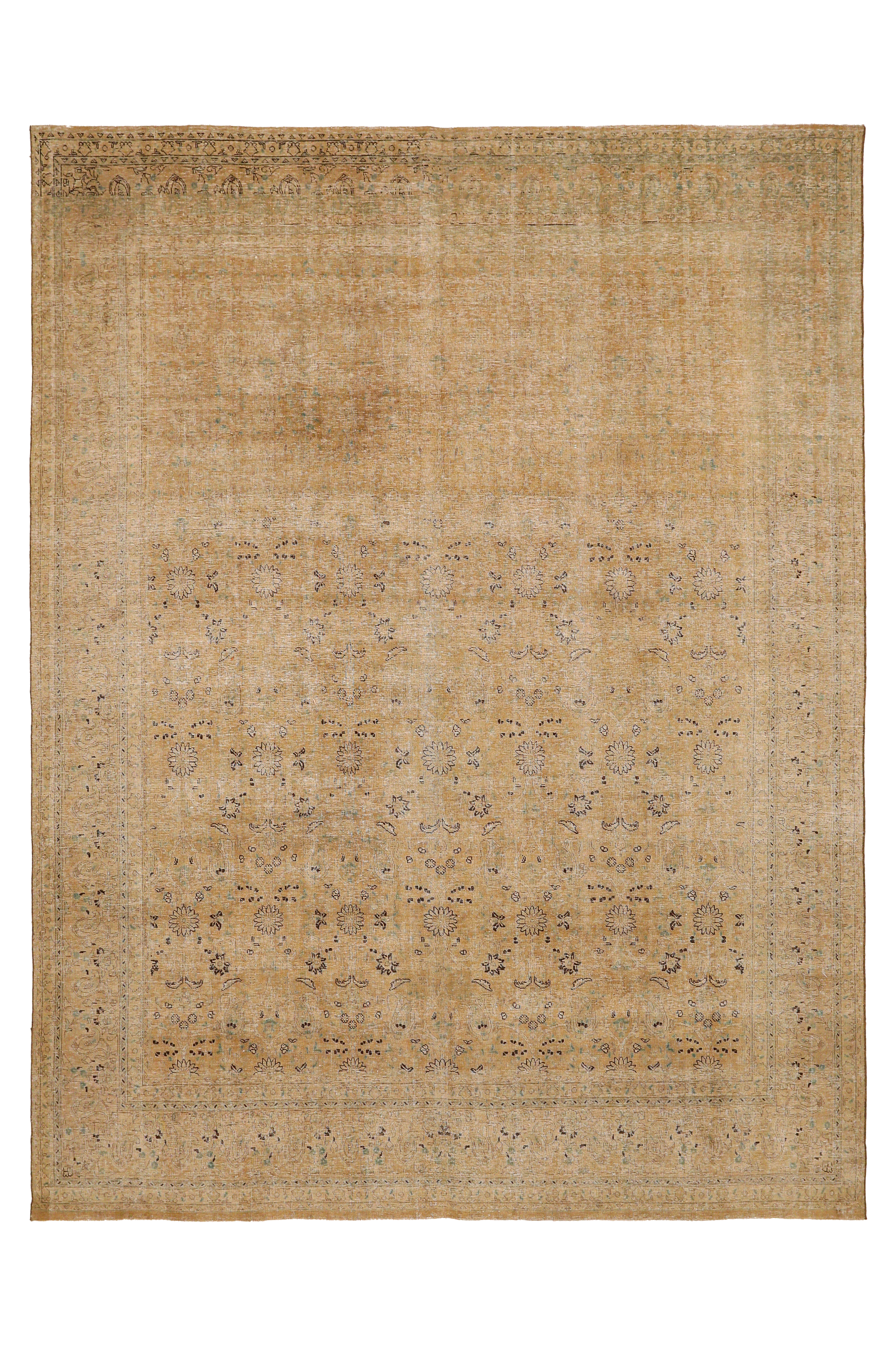 Antique Persian Tabriz Transitional Rug 94548